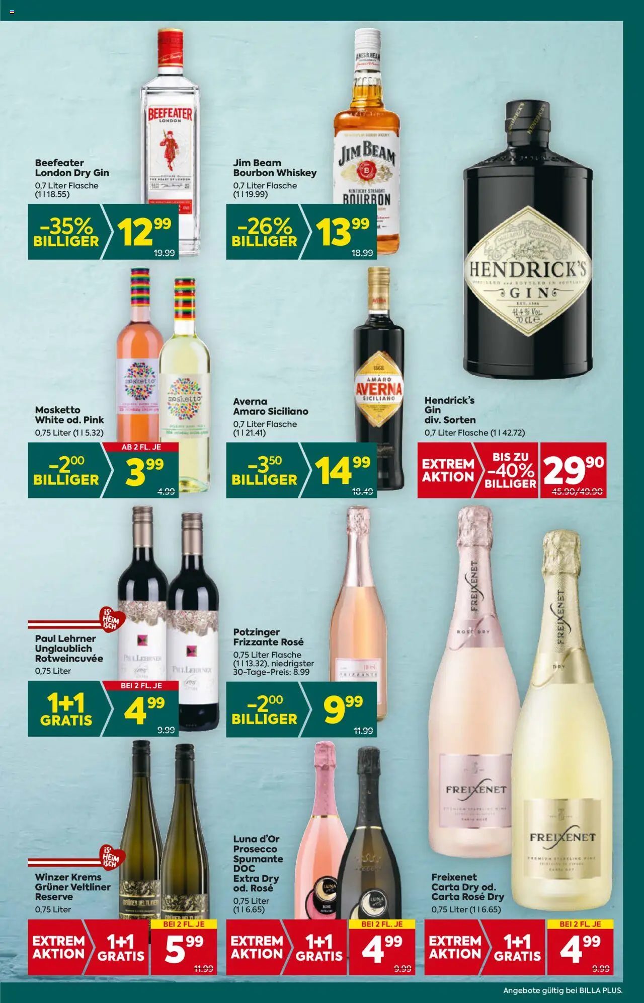 Billa Plus - BILLA Plus - BILLA PLUS Salzburg gültig ab 28.08.2025 | Seite: 15 | Produkte: Gin, Whiskey, Bourbon