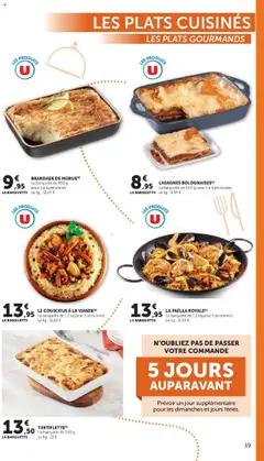 U Express - Prévisualisation de U Express - La carte Automne Hiver valide à partir de 07.10.2025 | Page: 19 | Produits: Lasagnes, Couscous