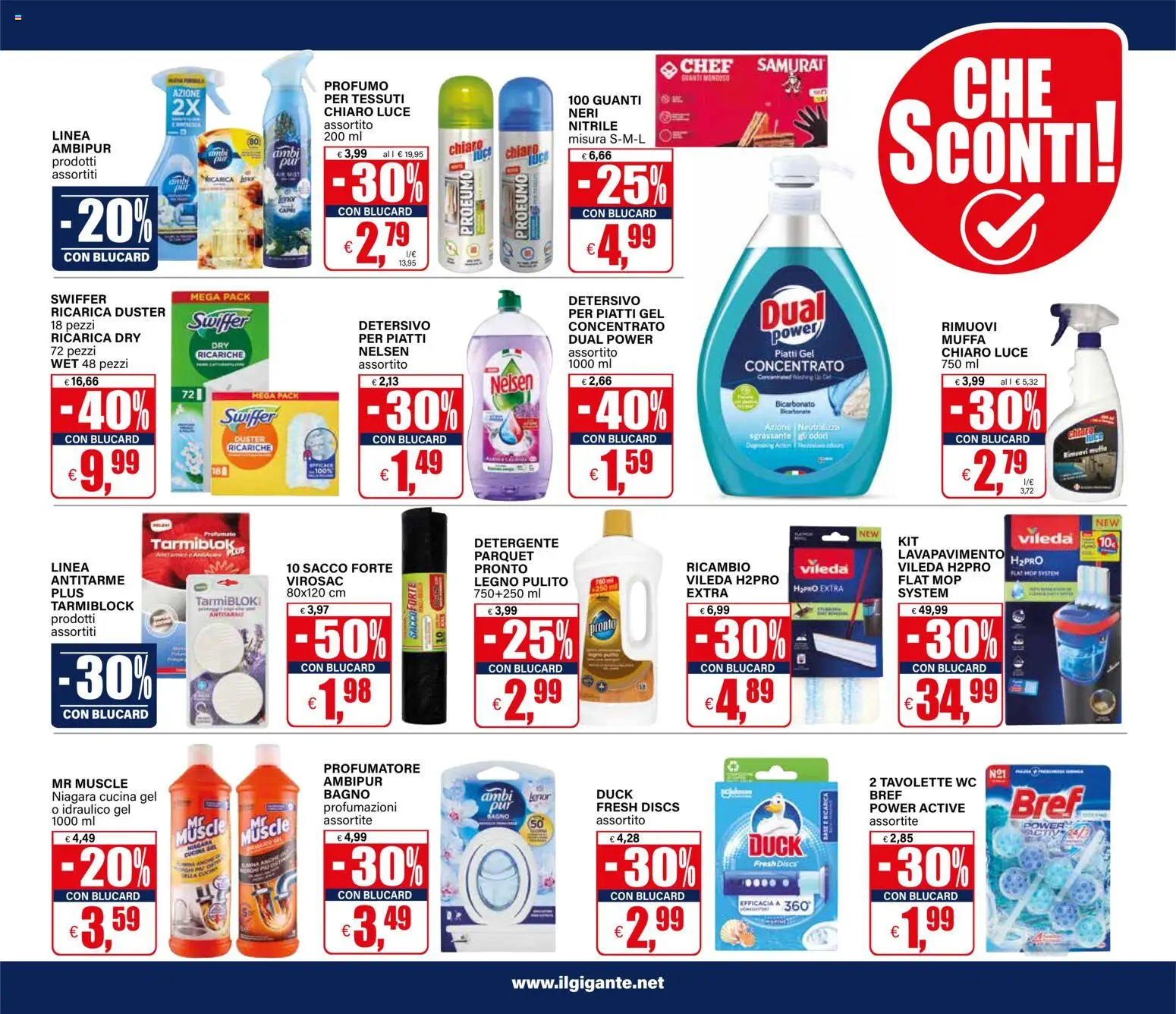 Volantino Il Gigante del 24.11.2025 | Pagina: 11 | Prodotti: Detergente, Bicarbonato, WC, Profumo