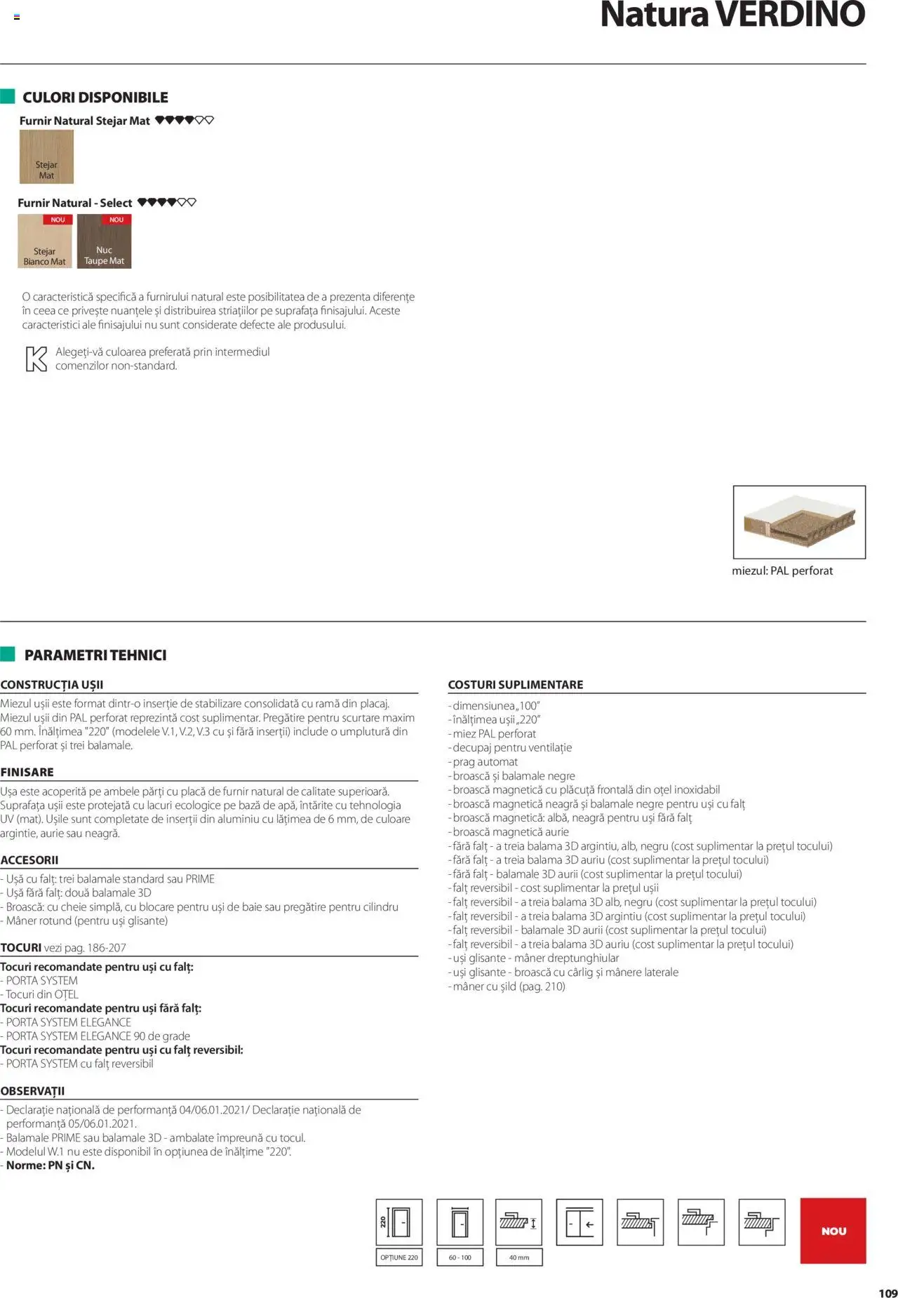 Catalog Proges – valabil de la 01.05.2025 | Pagină: 109 | Produse: Mâner, Ușă