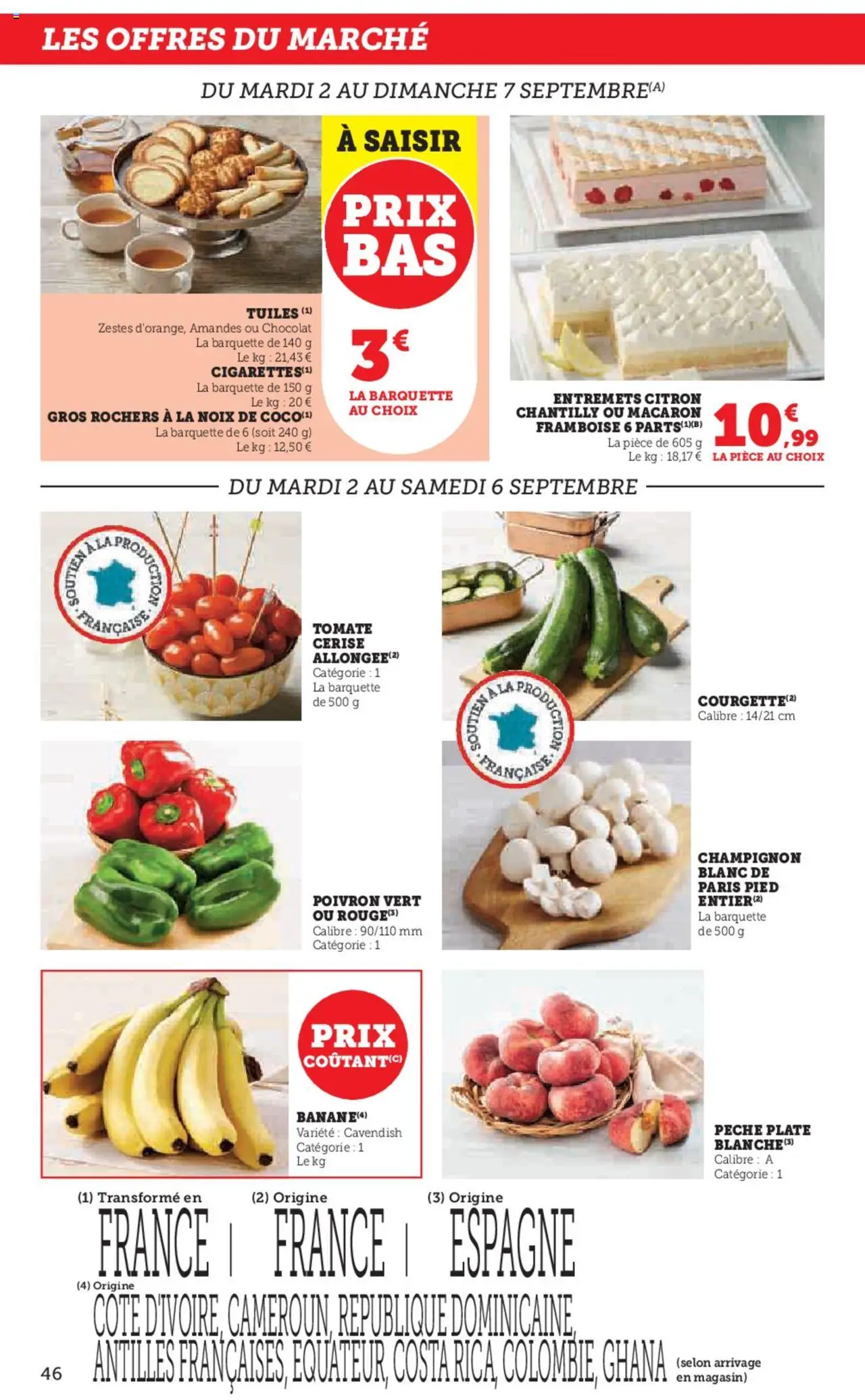 | Page: 46 | Produits: Framboise, Poivron, Chocolat, Champignon