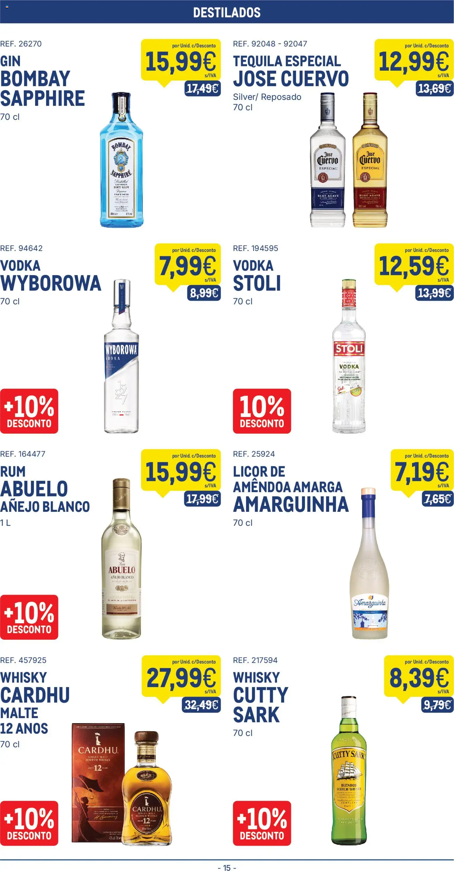 Makro folheto │ válido de 07.04.2026 | Página: 15 | Produtos: Whisky, Licor, Tequila, Vodka