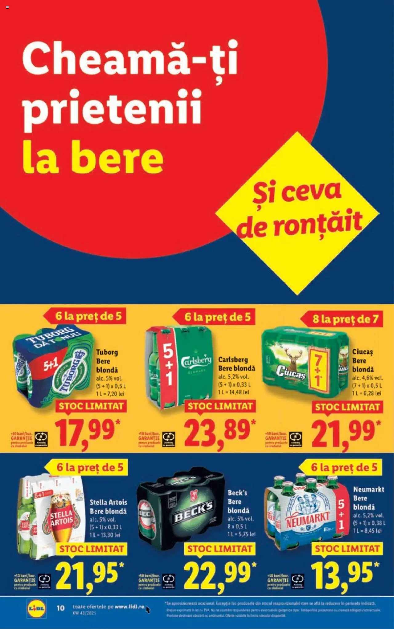Noul catalog Lidl – valabil de la 20.10.2025 | Pagină: 10 | Produse: Bere