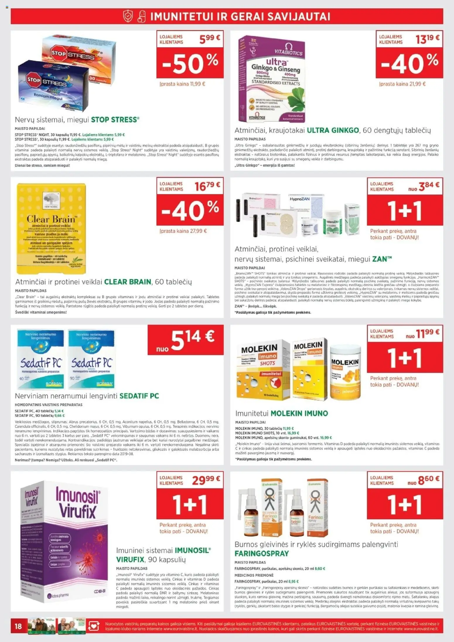 EUROVAISTINĖ akcijos nuo 01.11.2025 | Puslapis: 18 | Prekių: Tonikas, Aliejus