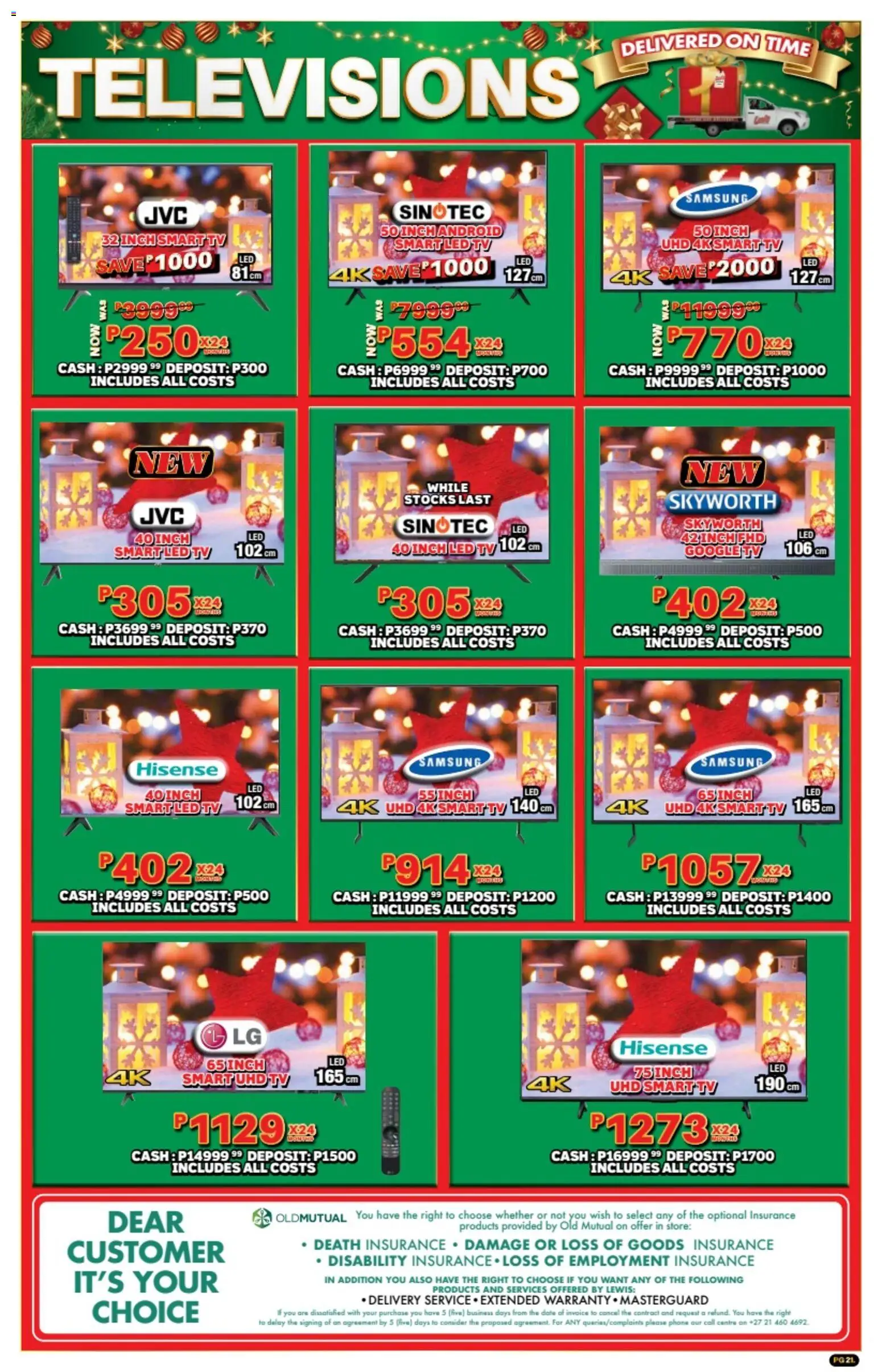 New Lewis Stores catalogue – valid from 10.11.2025 | Page: 21 | Products: Phone, TV