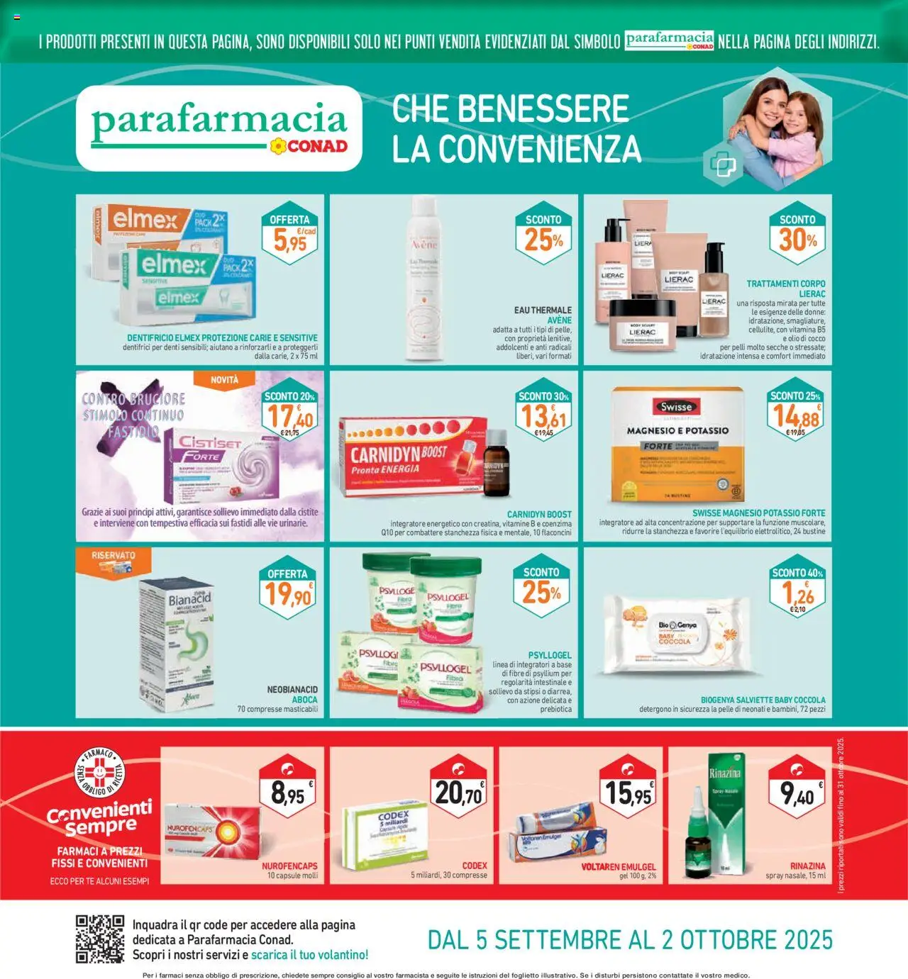 Volantino Conad del 11.09.2025 | Pagina: 26 | Prodotti: Dentifricio, Tè, Body, Cocco
