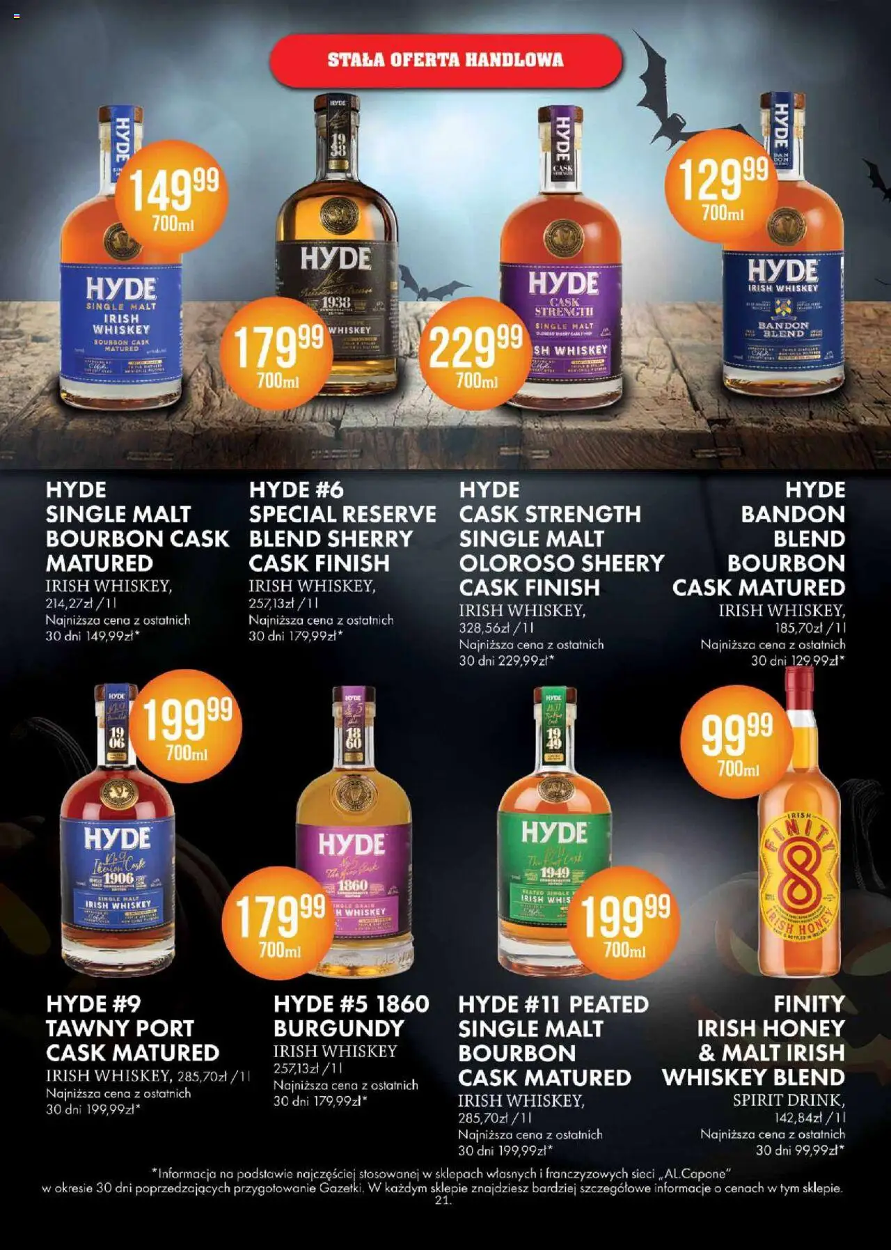 Al.Capone Gazetka od 13.10.2025 | Strona: 21 | Produkty: Bourbon, Finish