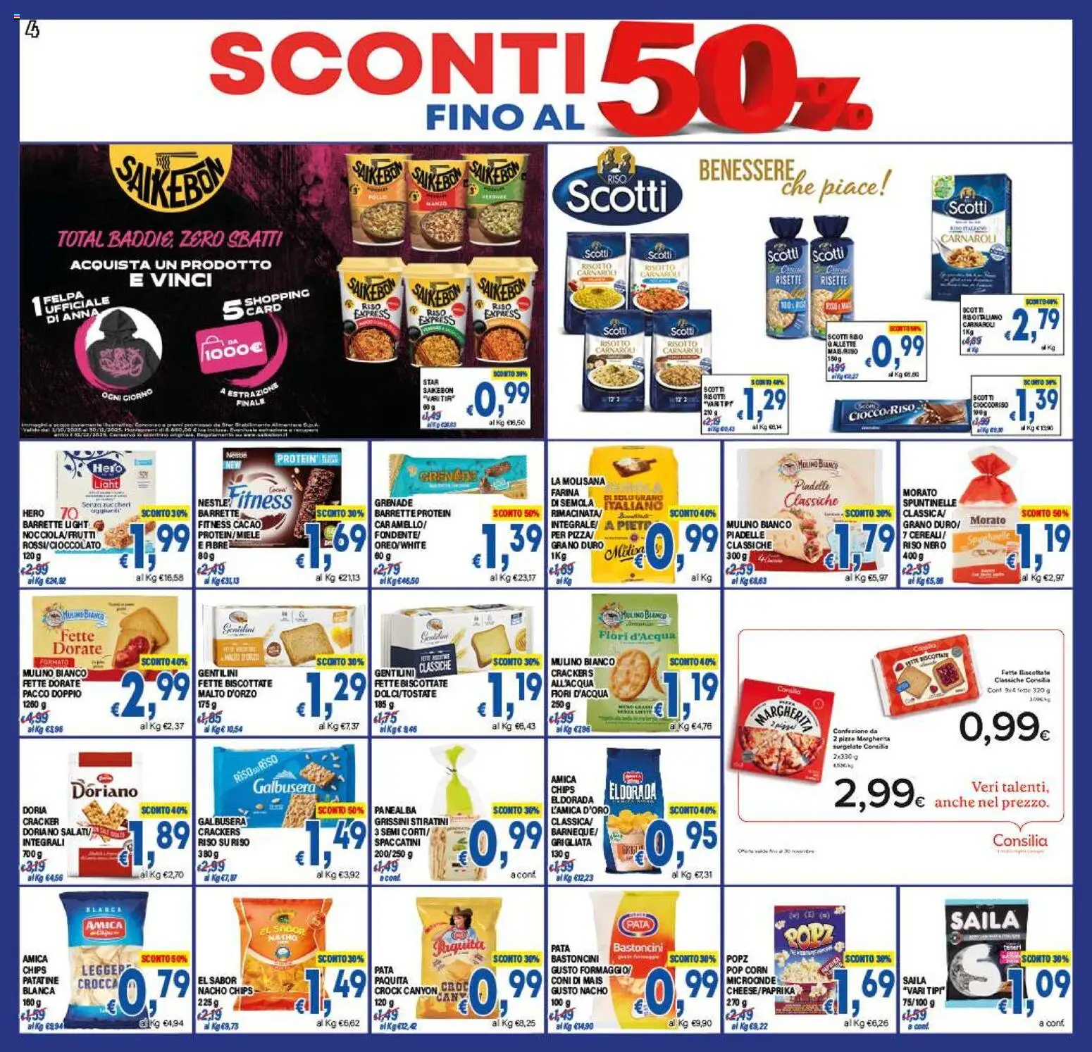 Volantino DEM del 07.11.2025 | Pagina: 4 | Prodotti: Felpa, Crackers, Mais, Cacao