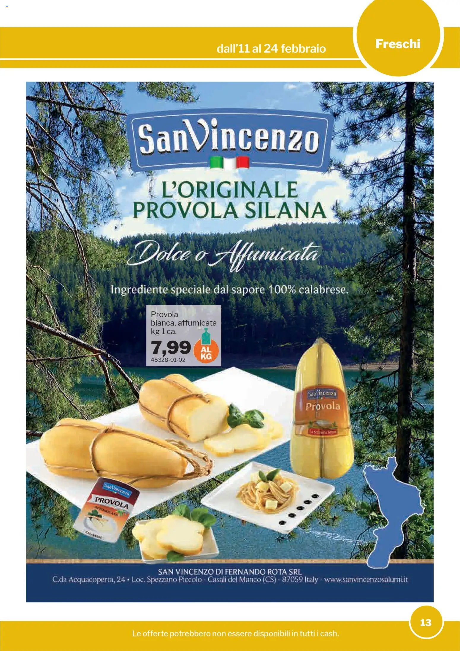 Volantino Sogegross del 11.02.2026 | Pagina: 13 | Prodotti: Provola