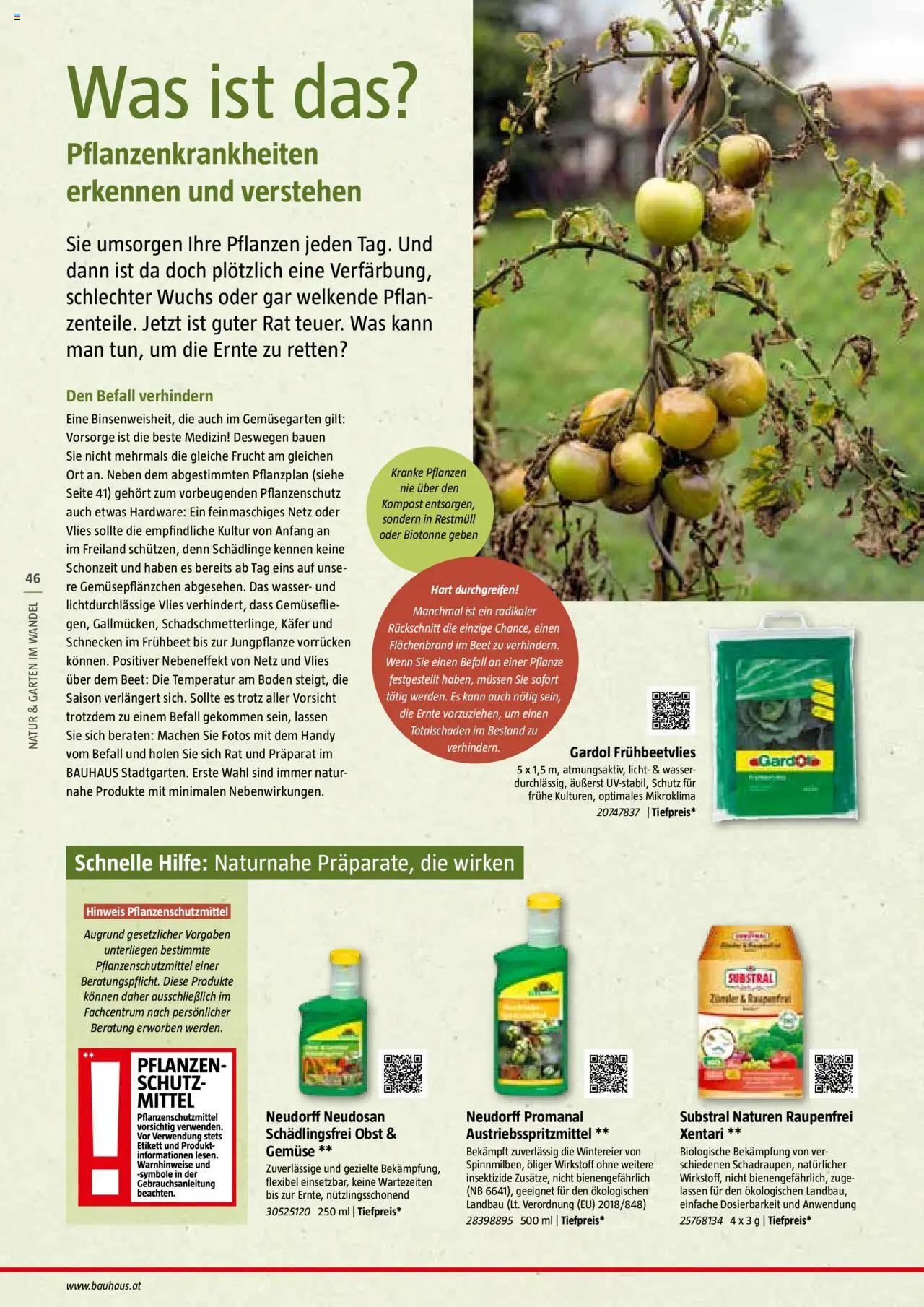 Bauhaus Reiche Ernte Magazin 2025 gültig ab 01.07.2025 | Seite: 46 | Produkte: Wasser, Gemüse, Obst