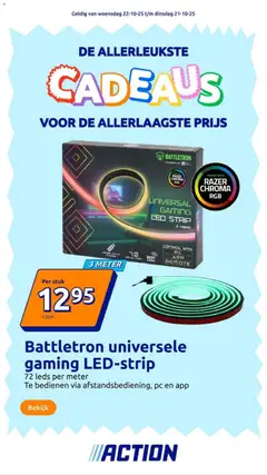 Action - Presents week  - Voorbeeld van een folder van Action, geldig van 22.10.2025