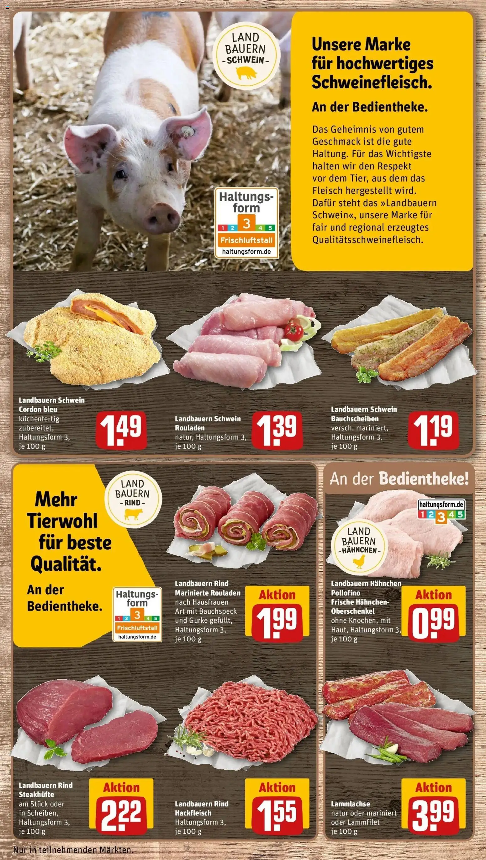 Rewe Prospekt Leinfelden-Echterdingen	 – gültig ab 30.03.2026 | Seite: 14 | Produkte: Hahnchen, Fleisch, Hackfleisch