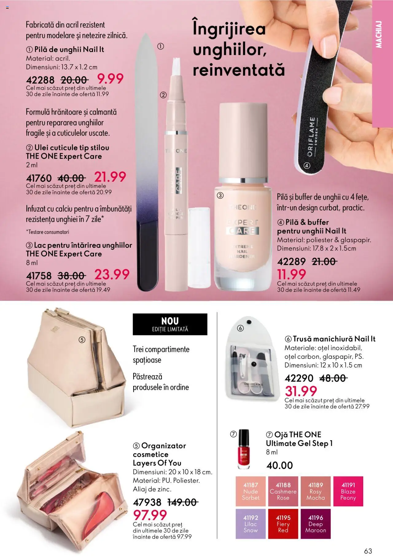 Oriflame catalog 13 2025 – valabil de la 10.09.2025 | Pagină: 63 | Produse: Machiaj, Ulei, Ojă