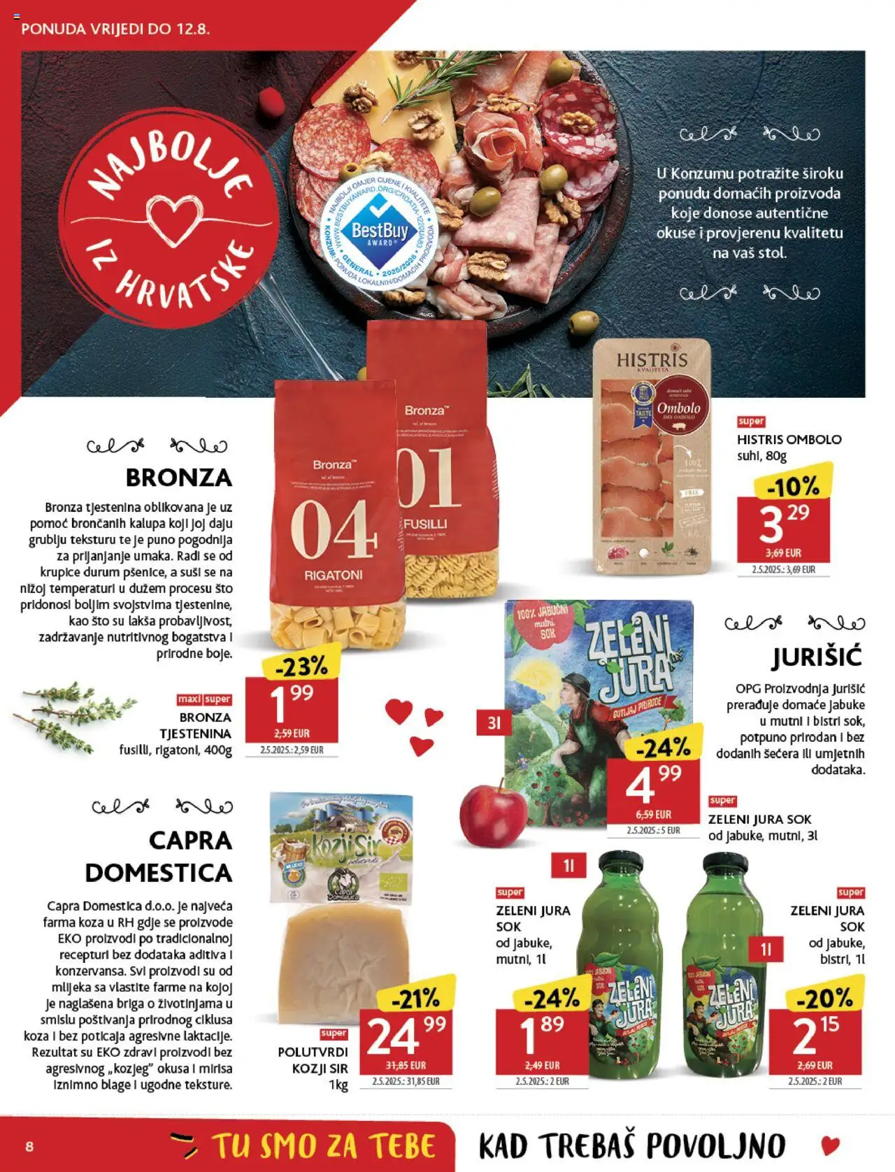 Konzum HR akciós ujság - amely érvényes a következő dátumtól: 06.08.2025 | Oldal: 8