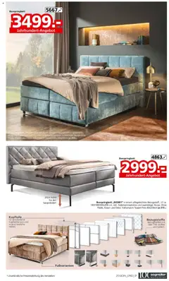 Segmüller Betten gefertigt in Bayern ab 17.10.2025 gültig | Seite: 7 | Produkte: Kissen, Boxspringbett