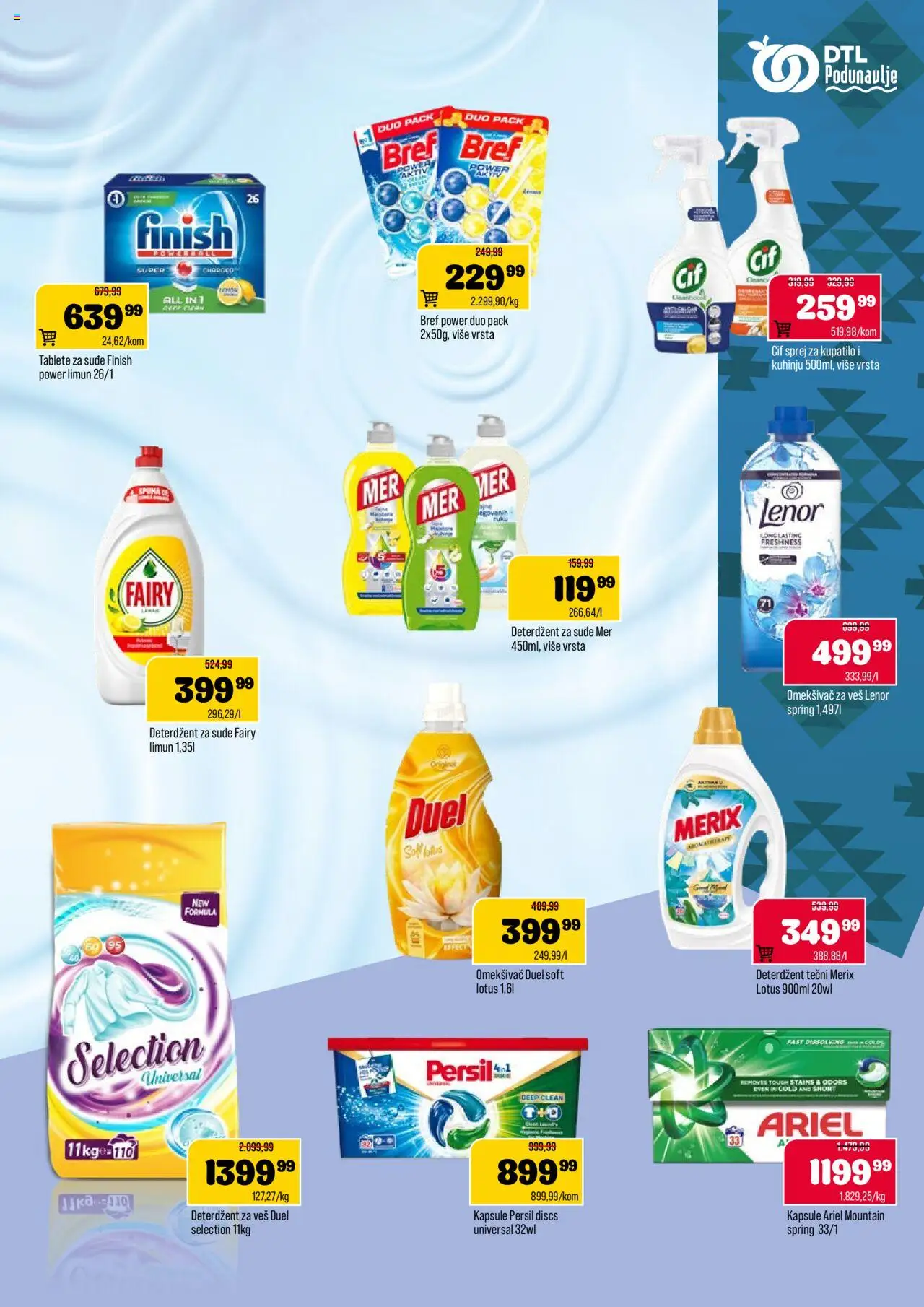 Podunavlje katalog - važi od 13.08.2025 | Strana: 11 | Proizvode: Bref, Ariel, Limun, Omekšivač za veš