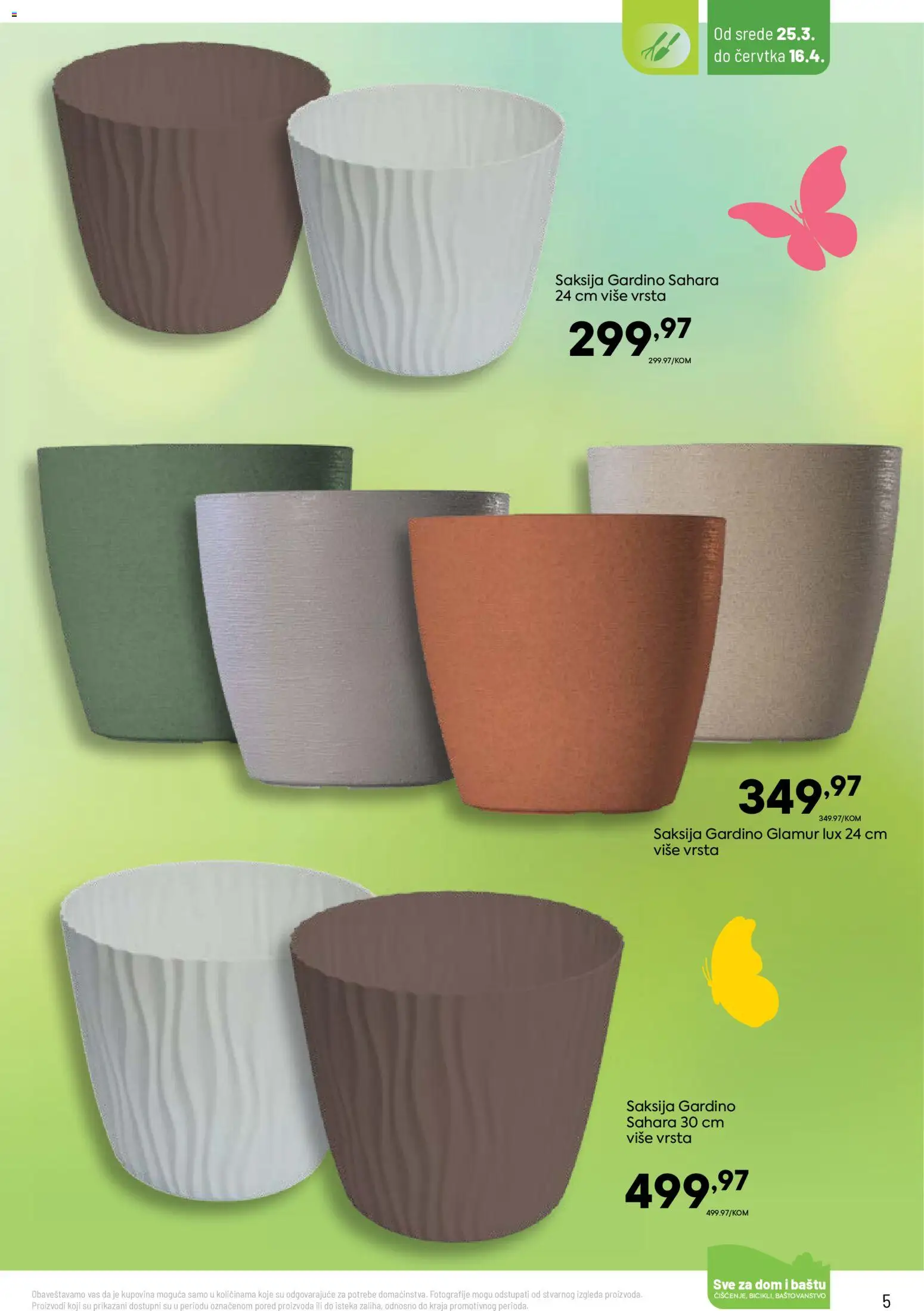 PerSu katalog - važi od 25.03.2026 | Strana: 5 | Proizvode: Saksija