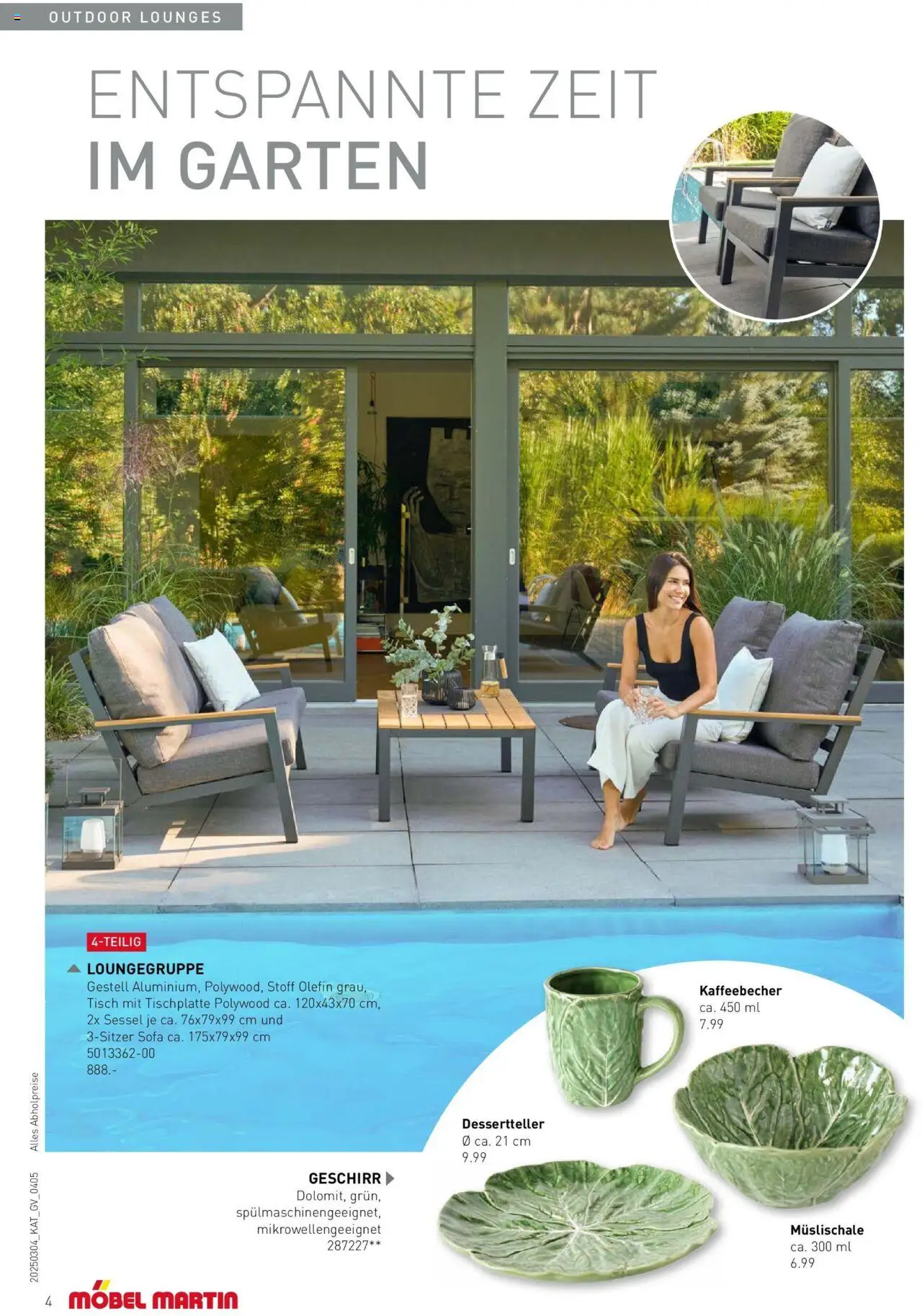 Möbel Martin Wohnfühl-Garten - gültig ab dem 04.03.2025 | Seite: 4 | Produkte: Sofa, Sessel, Tisch