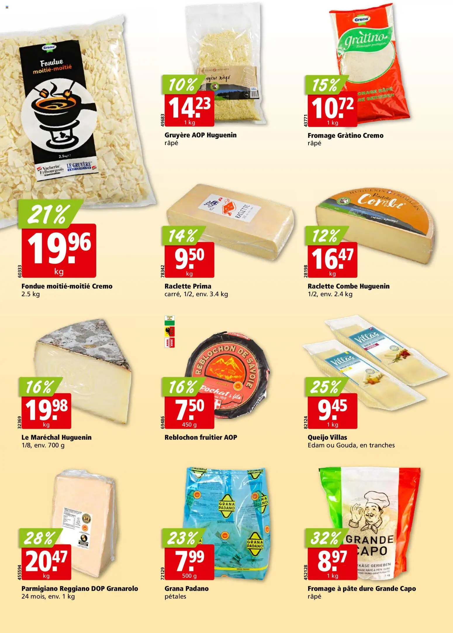 Aligro Aktionen Chavannes, Matran, Genève, Sion – gültig ab 16.02.2026 | Seite: 16 | Produkte: Käse, Raclette, Fondue, Creme