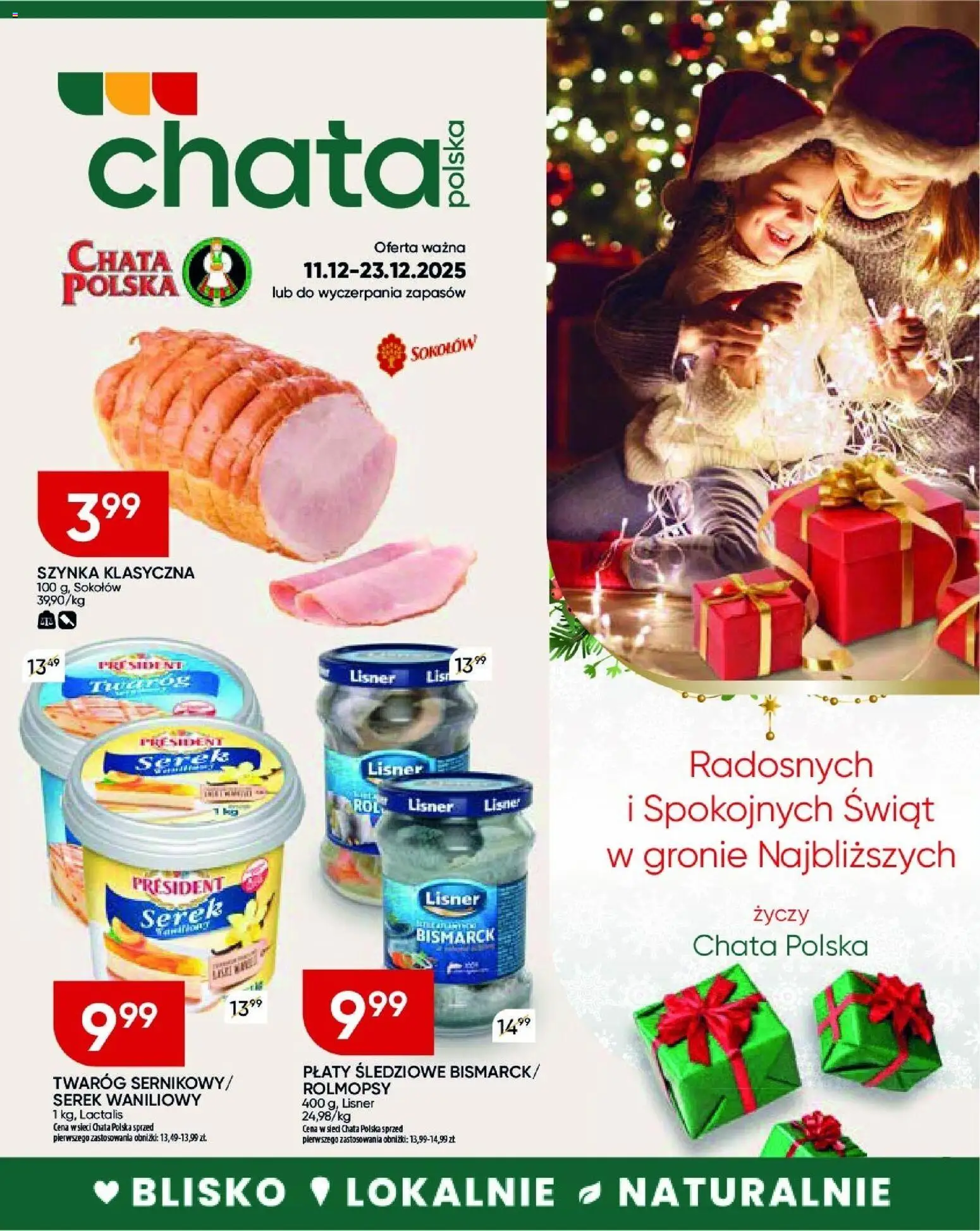 Chata Polska Gazetka od 18.12.2025 | Strona: 21 | Produkty: Serek, Szynka, Twaróg
