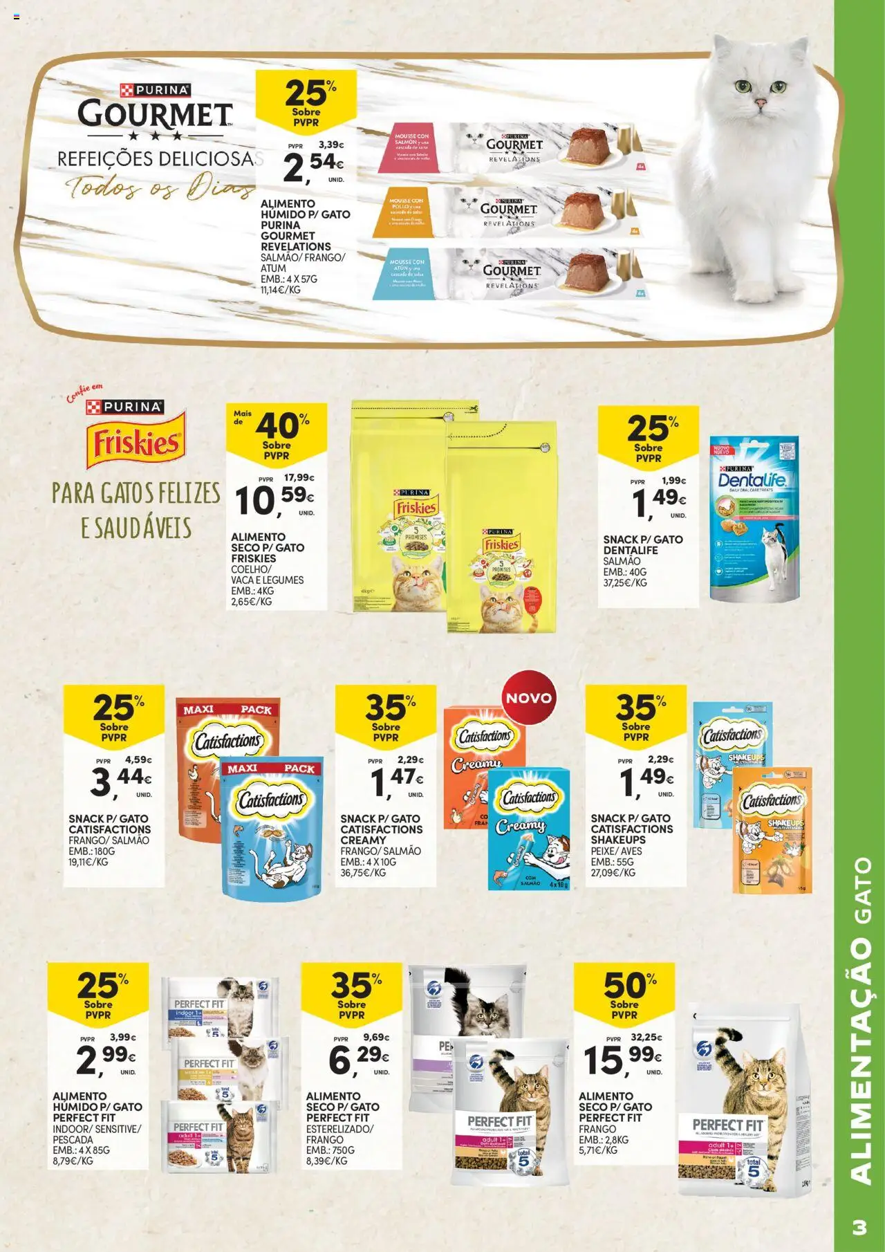 Continente - Açores: Feira Pet Care │ válido de 23.09.2025 | Página: 3 | Produtos: Atum, Frango, Pescada, Salmão