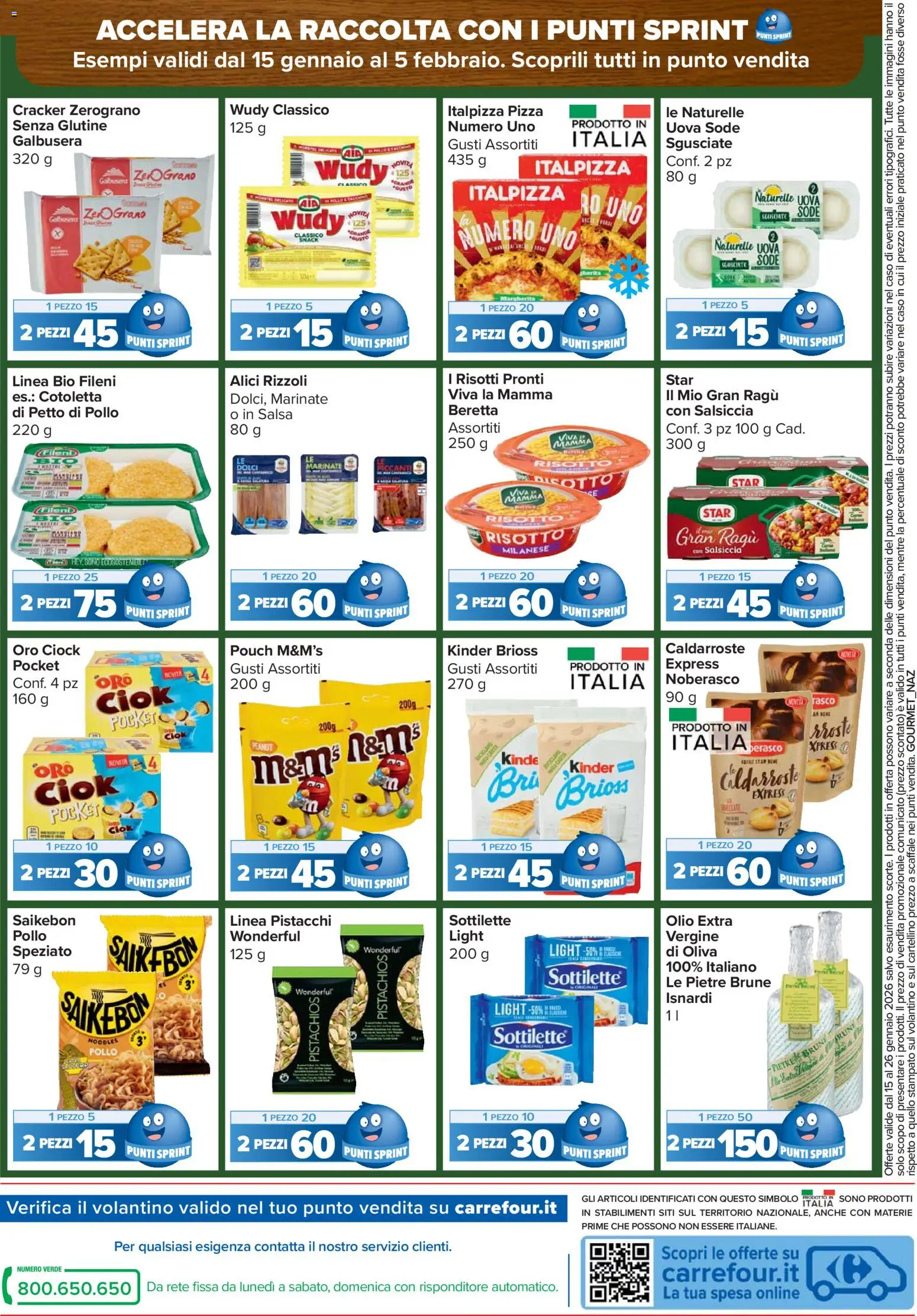 Volantino Carrefour del 15.01.2026 | Pagina: 22 | Prodotti: Uova, Olio, Pistacchi, Alici