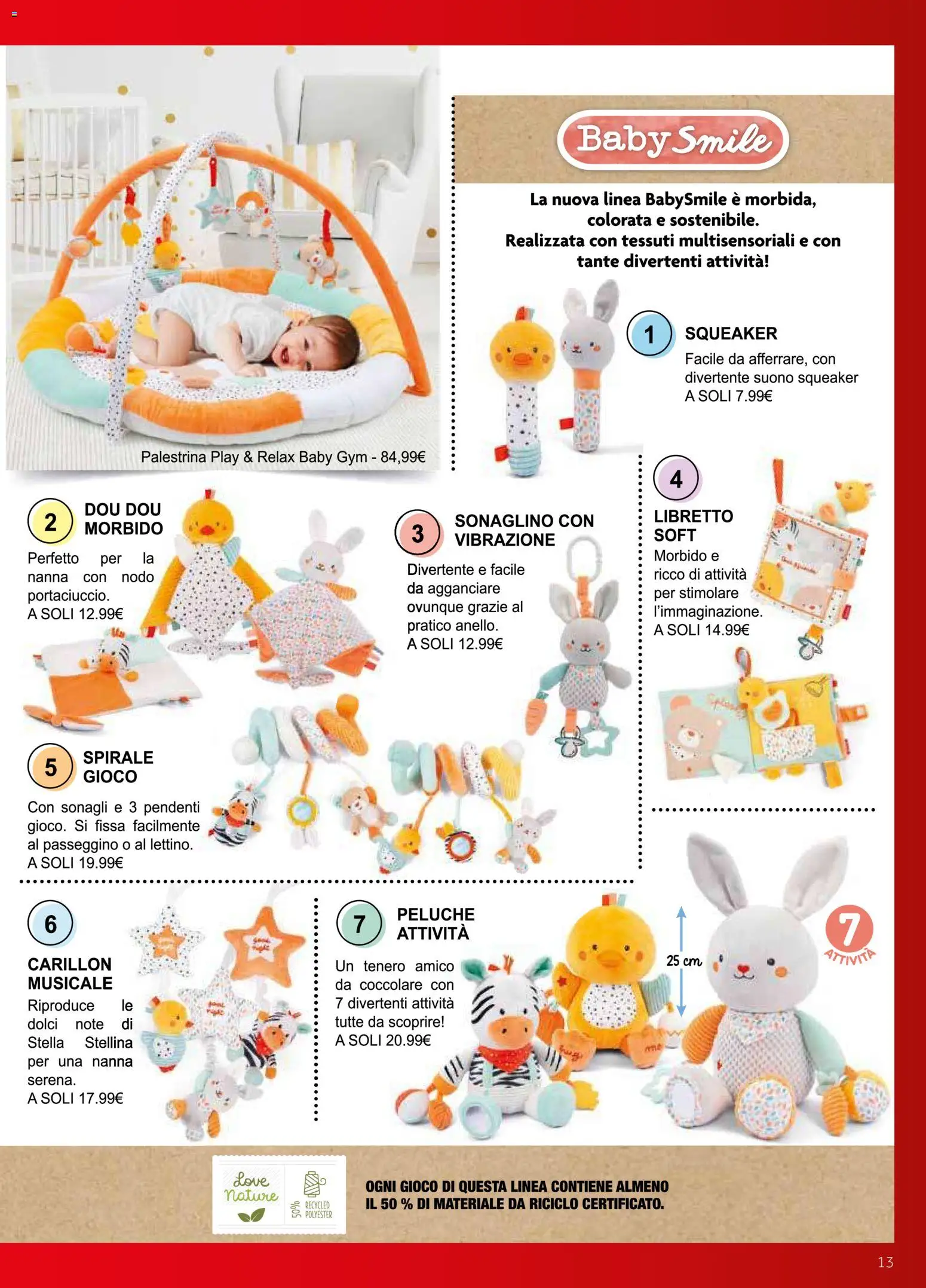 Volantino Prenatal del 04.11.2025 | Pagina: 13 | Prodotti: Peluche, Passeggino, Gioco