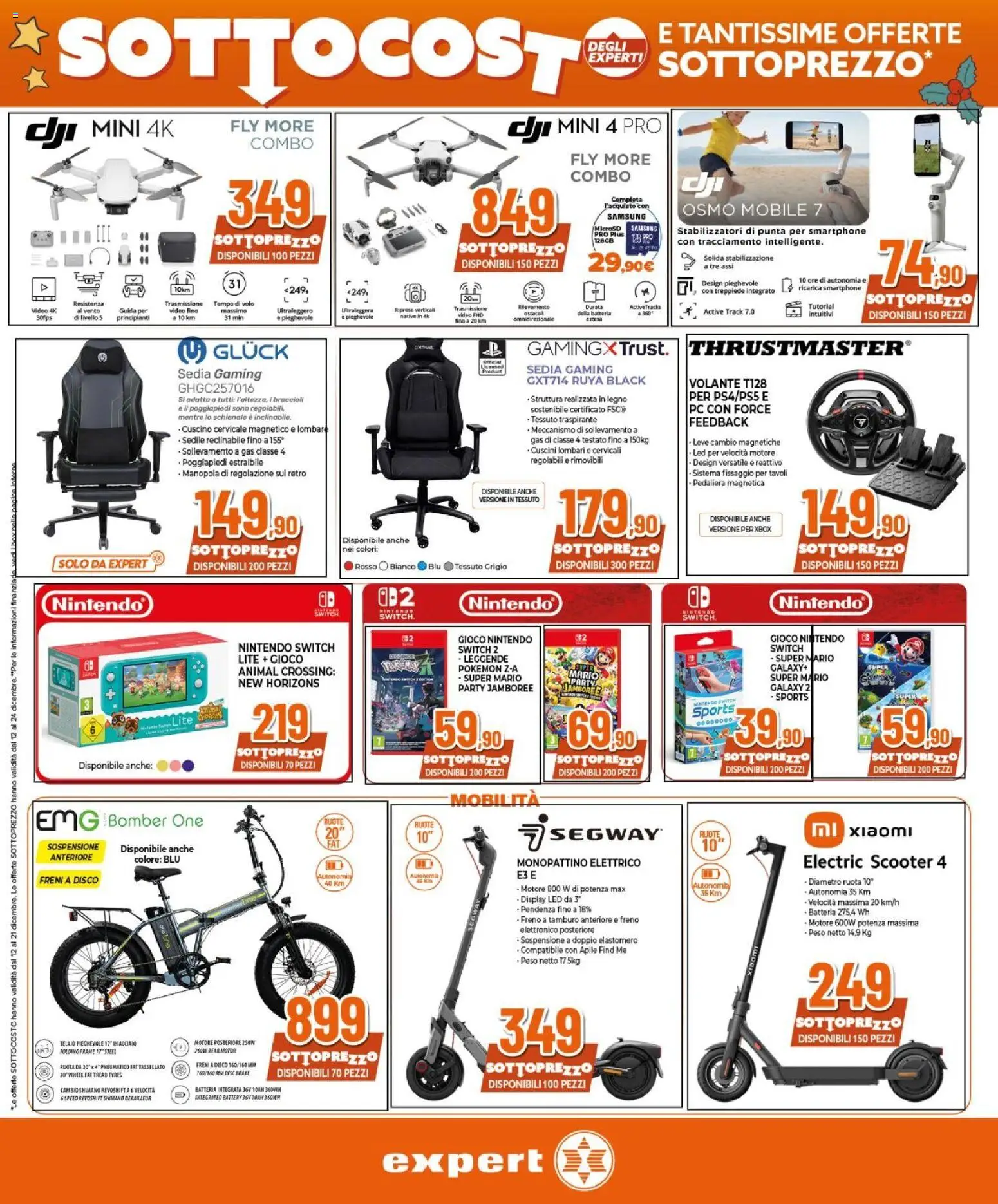 Volantino Expert del 12.12.2025 | Pagina: 20 | Prodotti: Poggiapiedi, Gioco, Sedia, Samsung