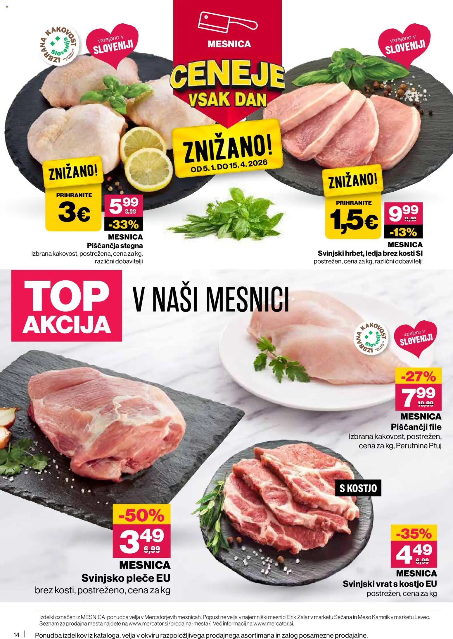 Novi Mercator katalog ponudbe – veljaven od 09.04.2026 | Stran: 14