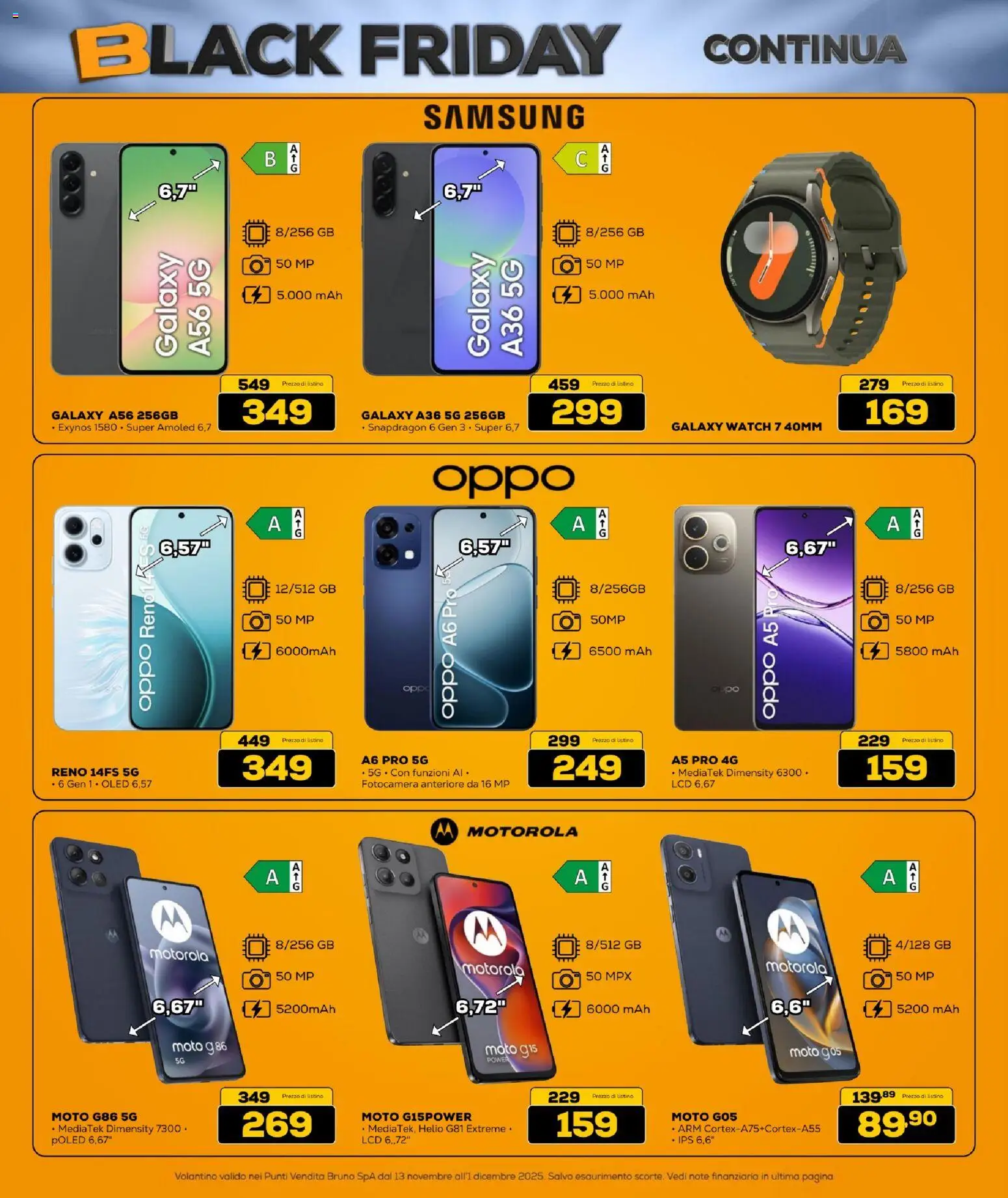 Volantino BRUNO del 13.11.2025 | Pagina: 4 | Prodotti: Fotocamera, Samsung