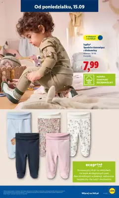 lupilu® Spodnie niemowlęce z biobawełny, rozmiary: 50-80 6 wzorów od 15.09.2025 | Strona: 23 | Produkty: Spodnie