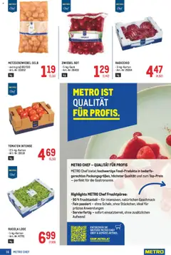 Metro angebote Profi gültig ab 21.08.2025 | Seite: 16 | Produkte: Gemüse, Obst, Tomaten
