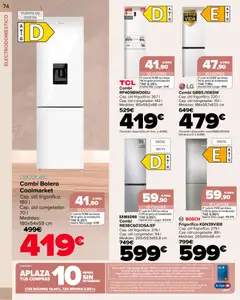 Vista previa Carrefour folleto válido desde el 09.01.2026 | Página: 74 | Productos: Congelador, Combi