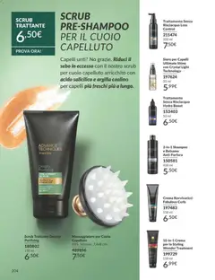 Anteprima del volantino Avon - Campagna 11/2025 valido a partire dal 01.11.2025 | Pagina: 204 | Prodotti: Shampoo, Balsamo, Crema, Scrub