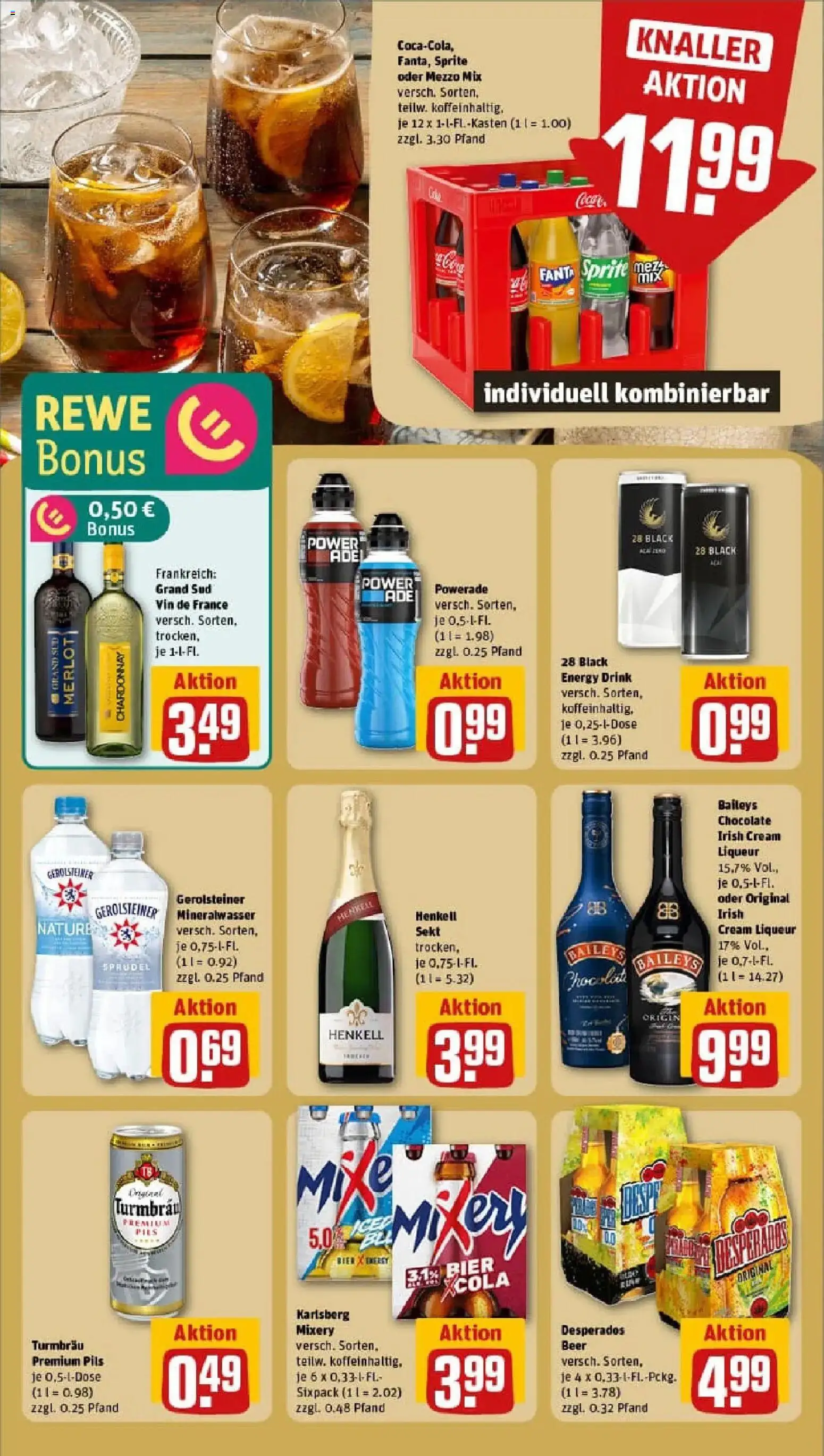Rewe prospekt Berlin / Prenzlauer Berg	 – gültig ab 04.01.2026 | Seite: 11 | Produkte: Energy, Pils, Powerade, Oder mezzo mix