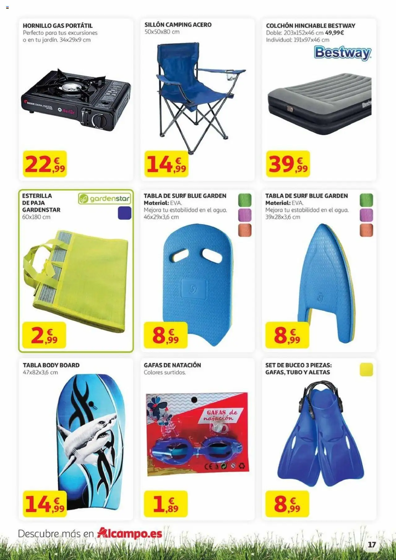 Alcampo - Aire libre │ válido desde el 29.05.2025 | Página: 17 | Productos: Colchon, Body, Sillón