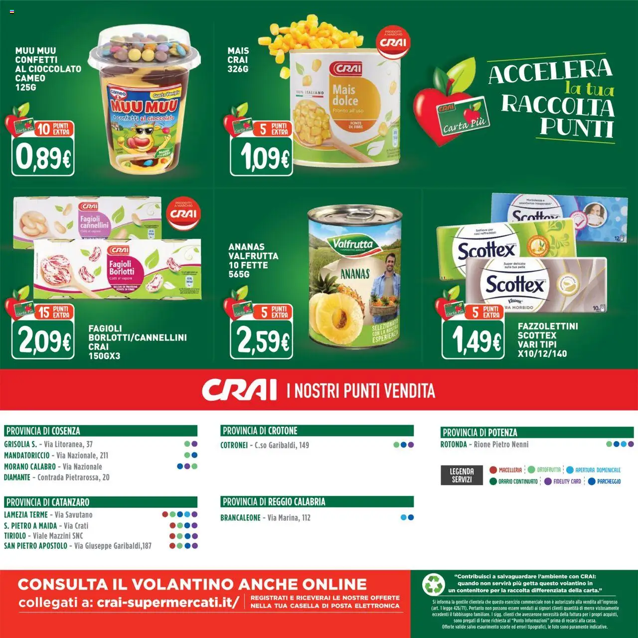 Volantino CRAI del 21.08.2025 | Pagina: 16 | Prodotti: Cioccolato, Fagioli, Ananas, Contenitore