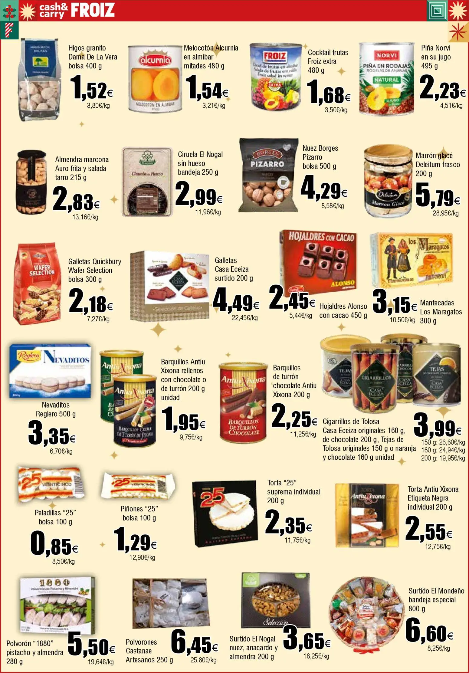Froiz - Folleto Cash │ válido desde el 18.12.2025 | Página: 2 | Productos: Σαντιγύ, Bolsa, Bandeja, Φρυγανιές σικάλεως