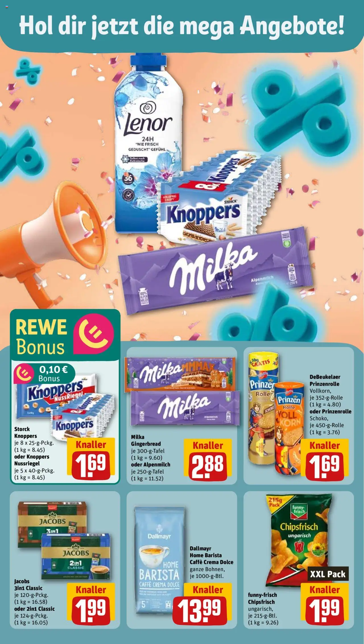 Rewe ihr Kaufpark Prospekt 	 – gültig ab 29.09.2025 | Seite: 18 | Produkte: Lenor, Milch, Funny frisch, Dallmayr