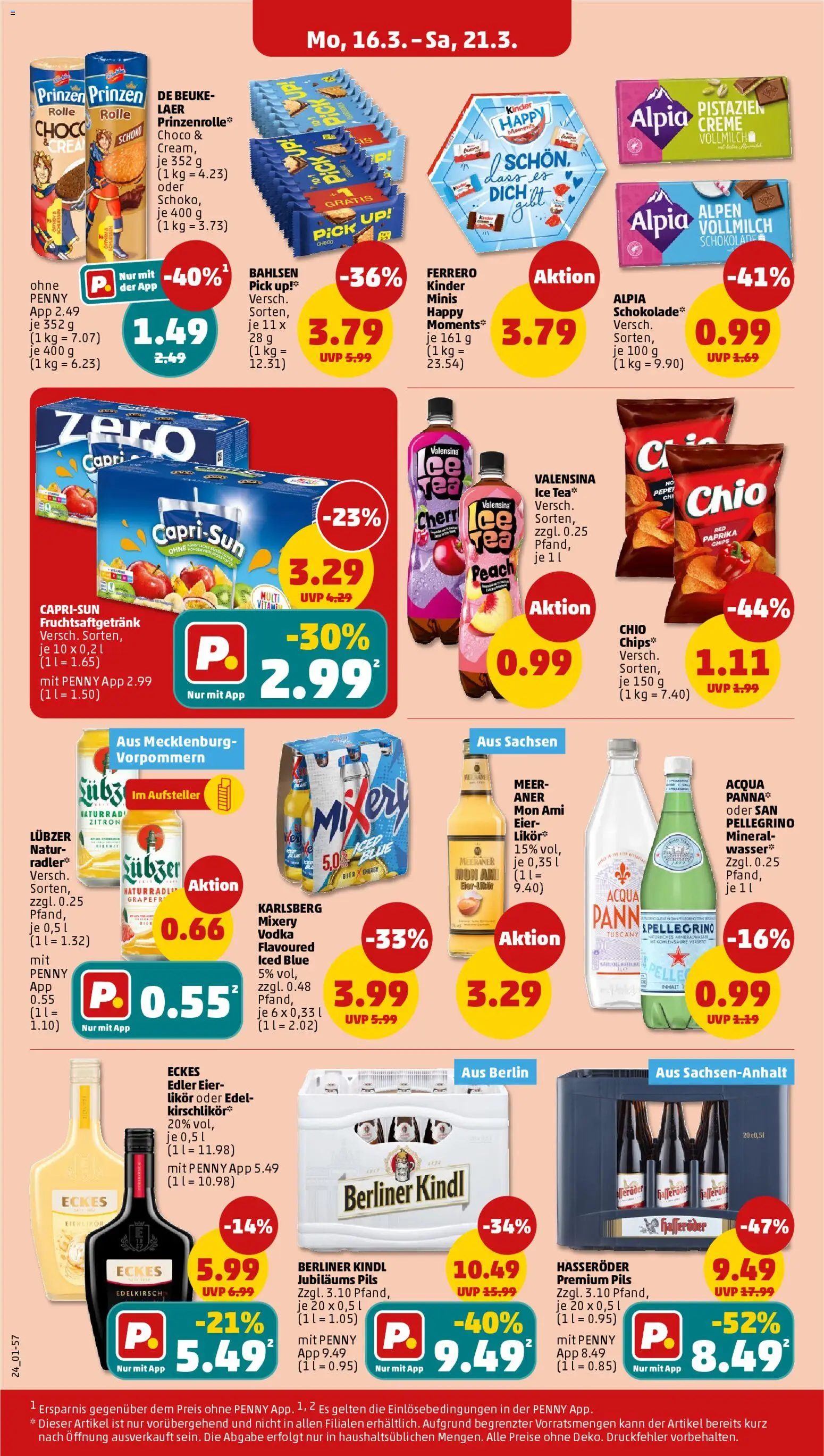 Penny Prospekt 	 – gültig ab 16.03.2026 | Seite: 28 | Produkte: Pils, Mineralwasser, Creme, Wasser