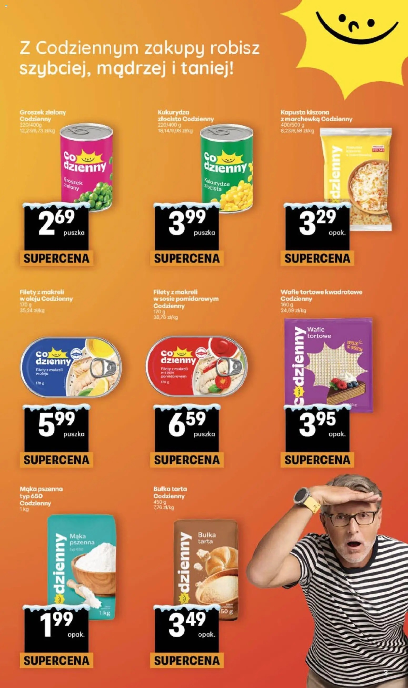 Delikatesy Centrum Gazetka od 29.01.2026 | Strona: 3 | Produkty: Kapusta, Kapusta kiszona, Wafle, Kukurydza