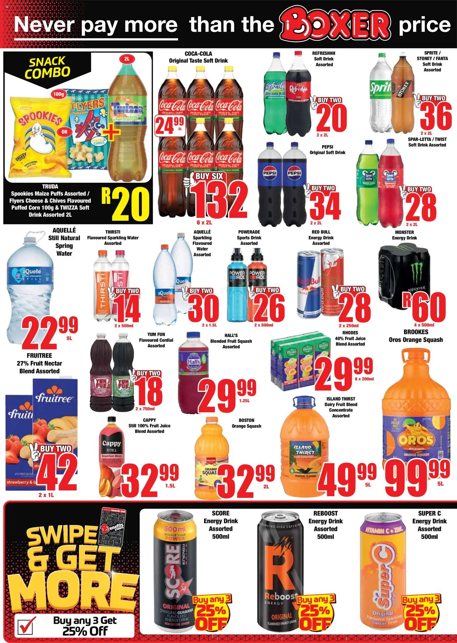 New Boxer catalogue – valid from 23.10.2025 | Page: 6 | Products: Corn, Squash, Juice, Fruit