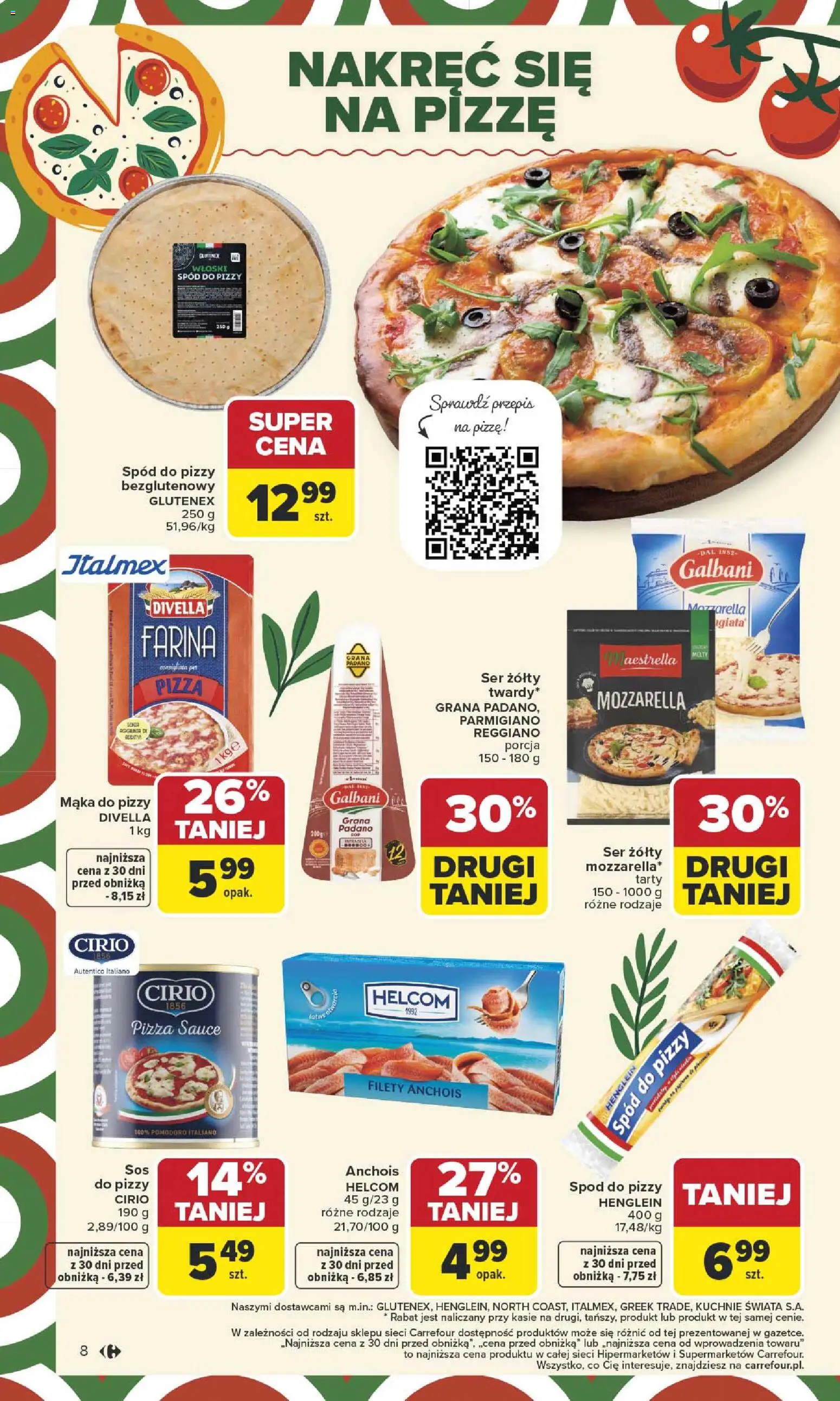 Carrefour Gazetka od 12.01.2026 | Strona: 10 | Produkty: Ser żółty, Anchois, Ser, Mozzarella