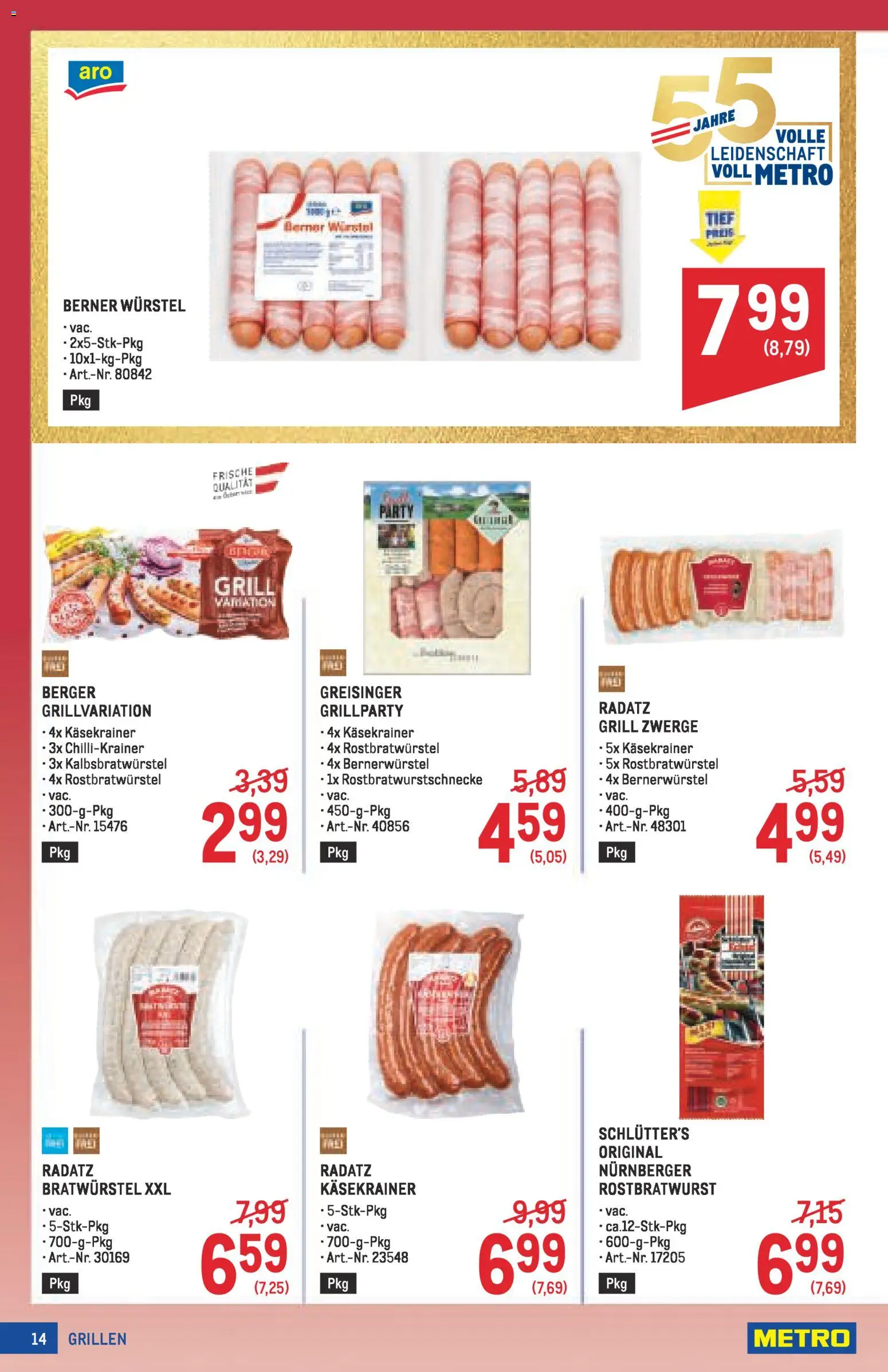 Metro angebote Profi gültig ab 30.04.2026 | Seite: 14 | Produkte: Grill