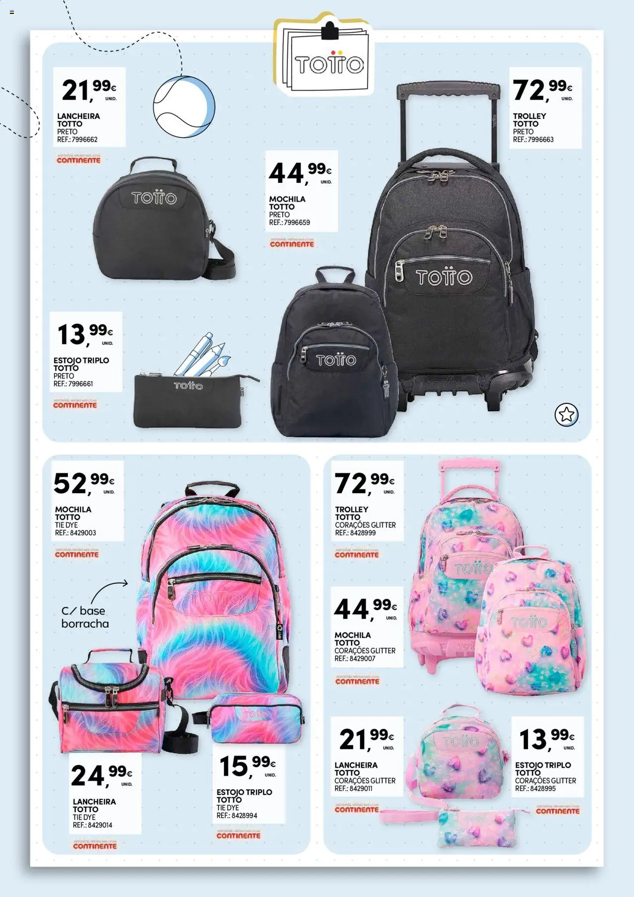 Continente - Regresso às Aulas: Regressamos com tudo │ válido de 12.08.2025 | Página: 10 | Produtos: Mochila, Base