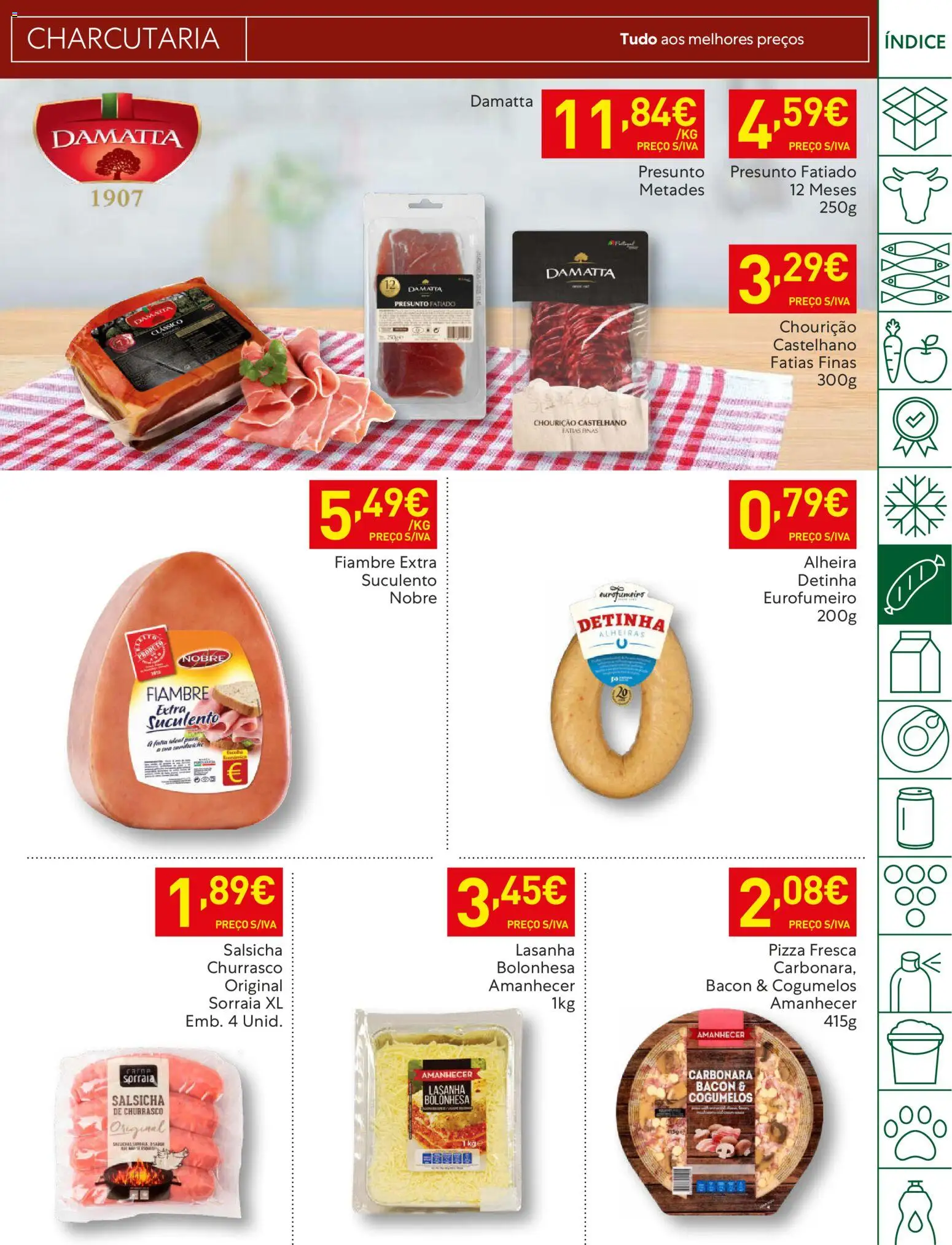 Recheio folheto │ válido de 20.01.2026 | Página: 19 | Produtos: Lasanha, Salsicha, Presunto, Alheira