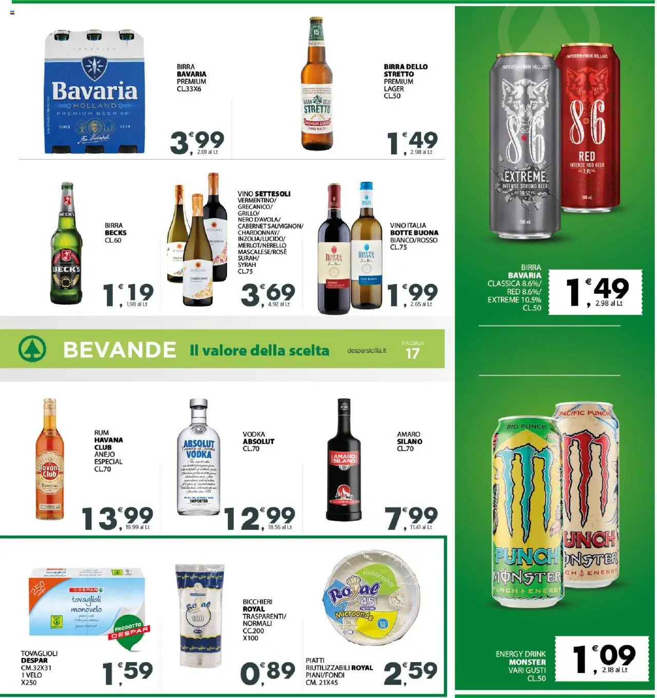 Volantino Interspar del 20.10.2025 | Pagina: 19 | Prodotti: Microonde, Vodka, Vino, Amaro