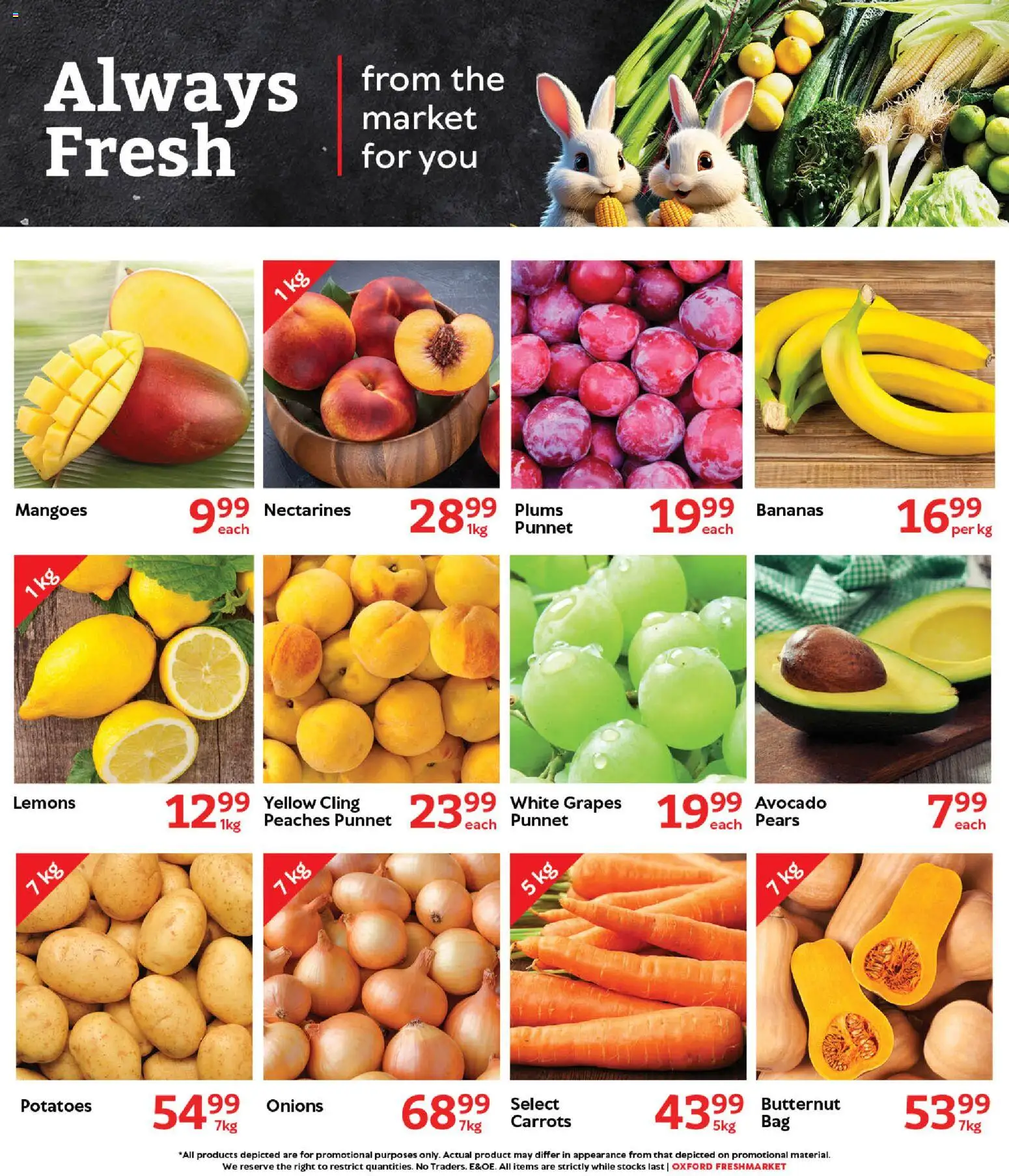 New Oxford Freshmarket catalogue – valid from 03.03.2026 | Page: 6 | Products: Carrots, Potatoes, Onions, Grapes