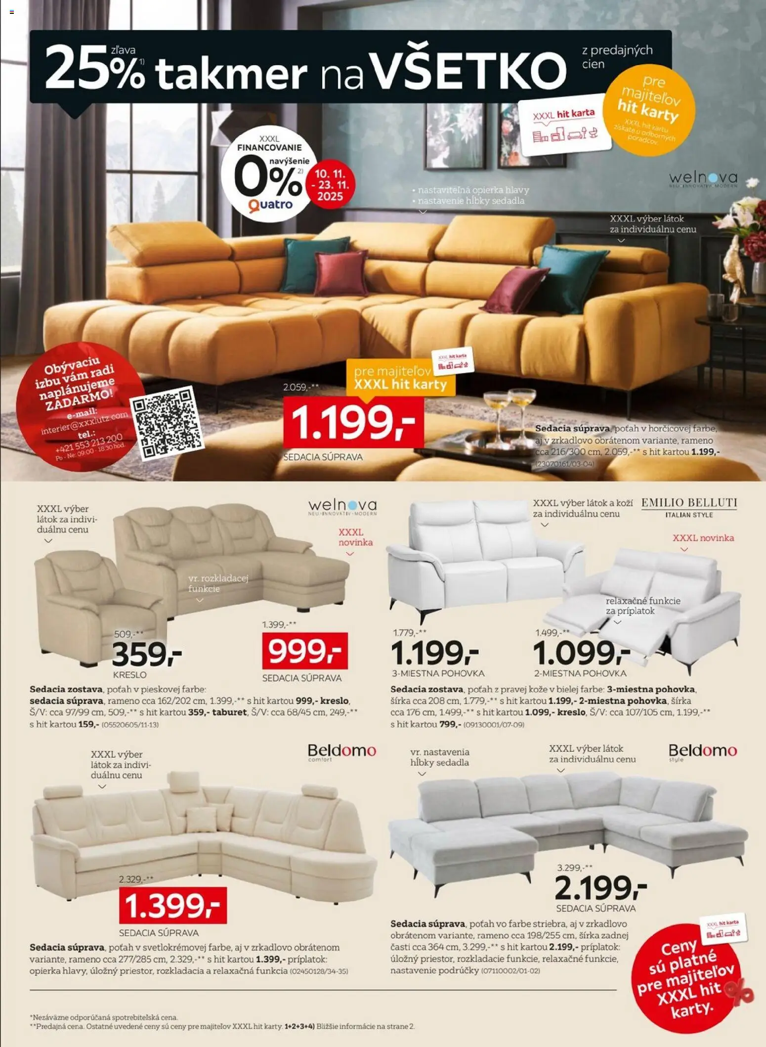 Nové XXXLutz akcie – leták je platný od 10.11.2025 | Strana: 6 | Produkty: Sedacia súprava, Pohovka