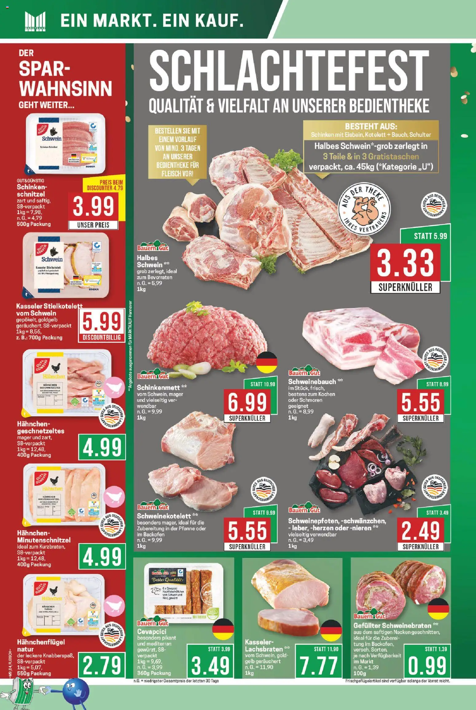 Marktkauf Prospekt 	 – gültig ab 23.02.2026 | Seite: 4 | Produkte: Hahnchen, Cevapcici, Schnitzel, Backofen
